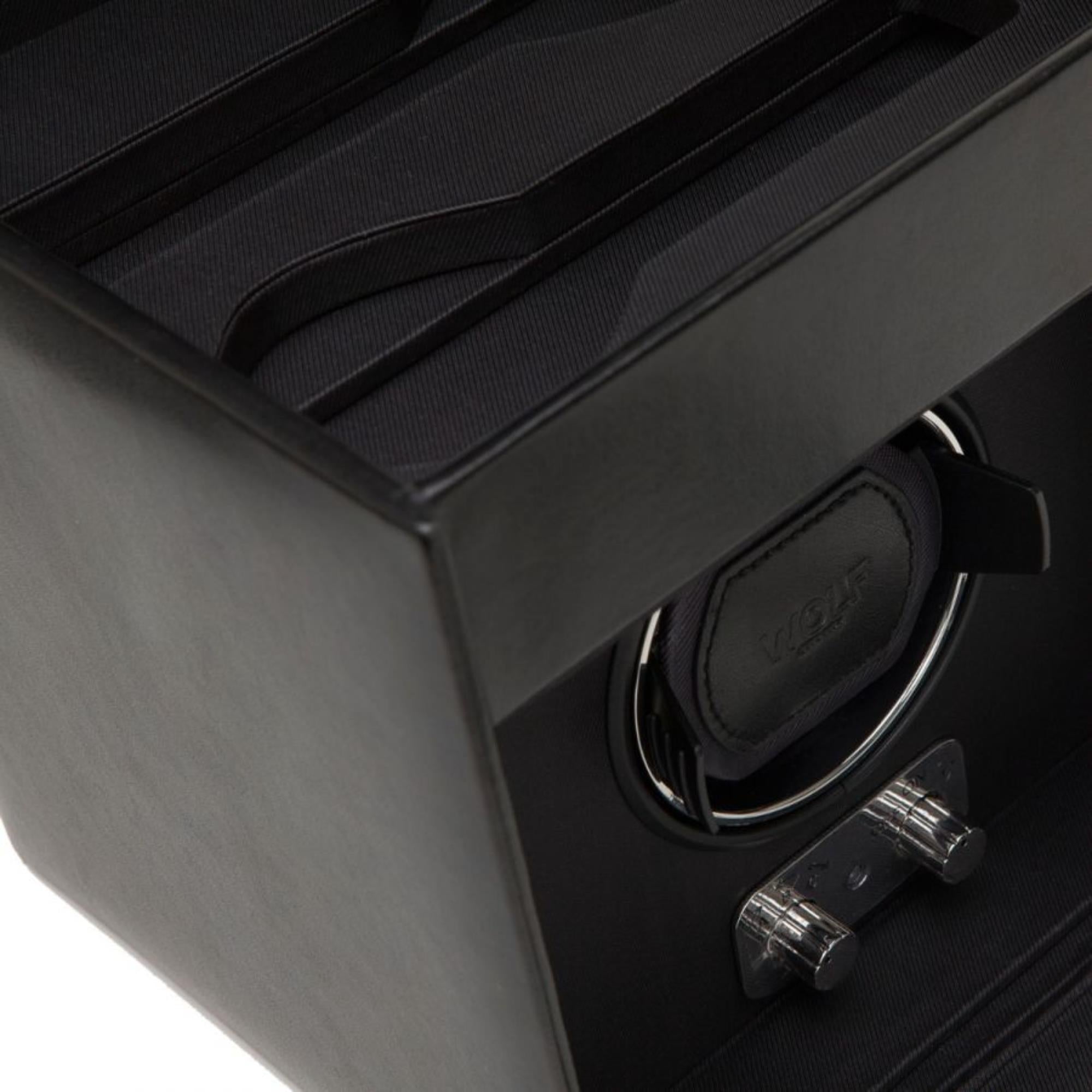 WOLF Heritage Single Winder with Storage Black 270302