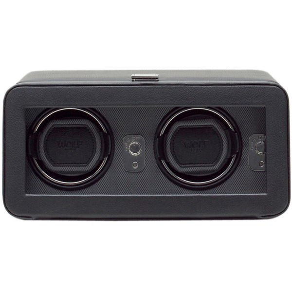WOLF Windsor Black Double Watch Winder 4526029