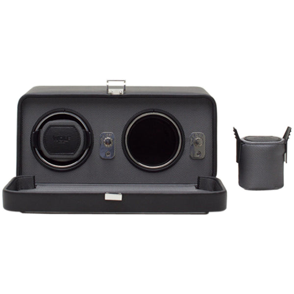 WOLF Windsor Black Double Watch Winder 4526029