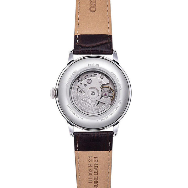 Orient Bambino Sun & Moon Automatic Brown Dial Men's Watch RA-AK0804Y30B