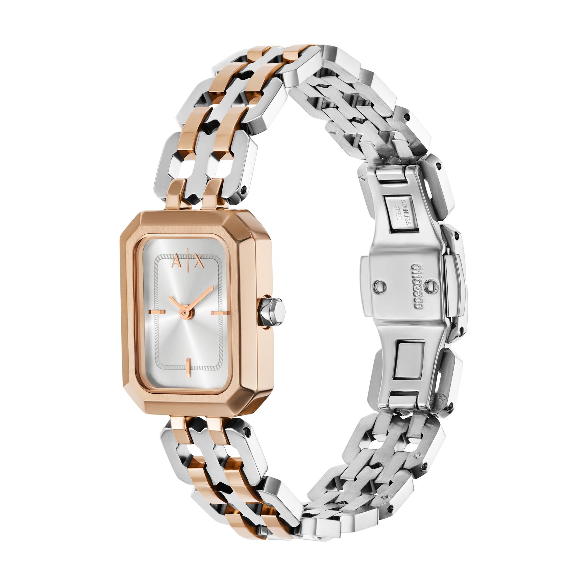 Armani Exchange Faye Silver Dial Stainless Steel Strap Ladies Watch AX5810