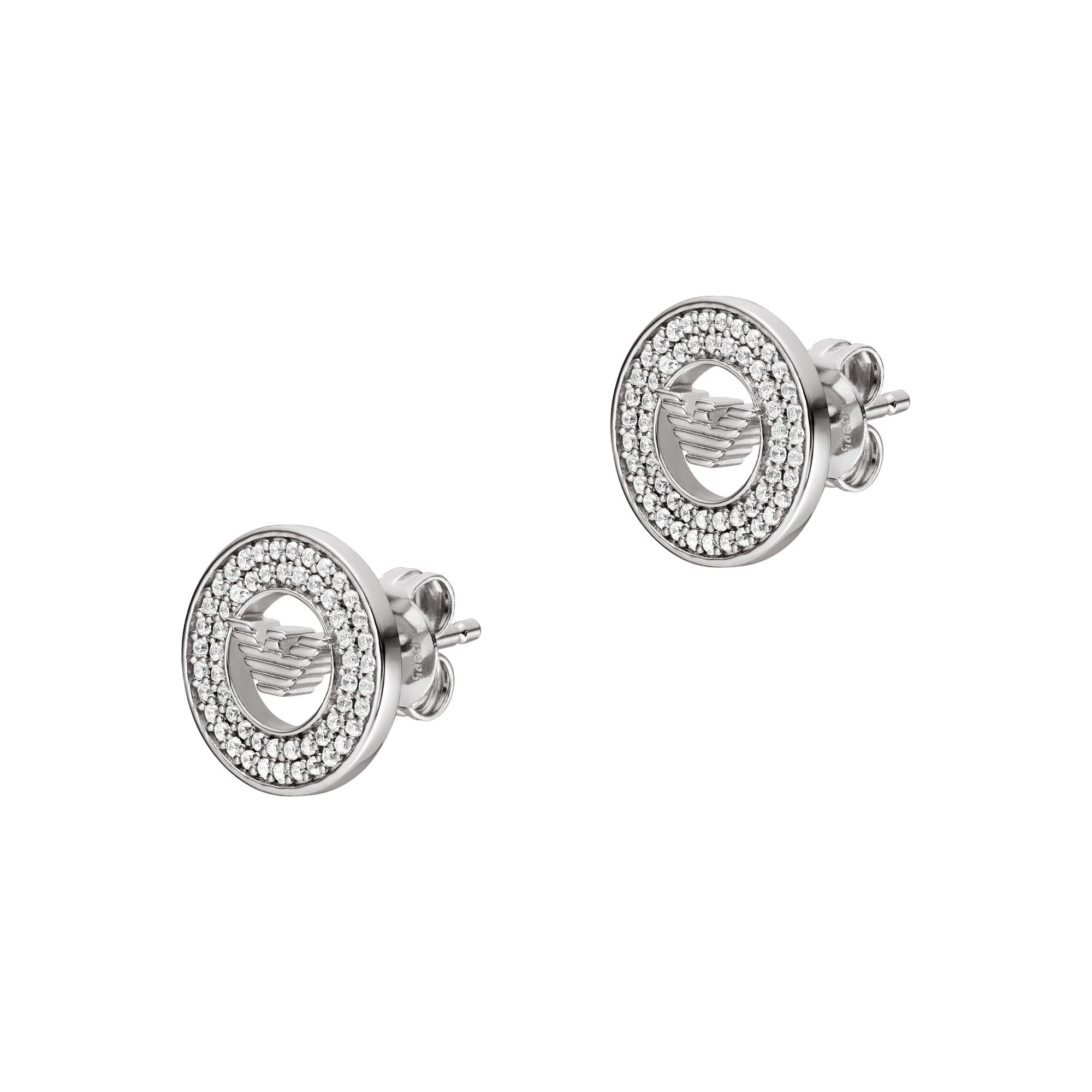 Emporio Armani Sterling Silver Stud Ladies Earrings EG3587040