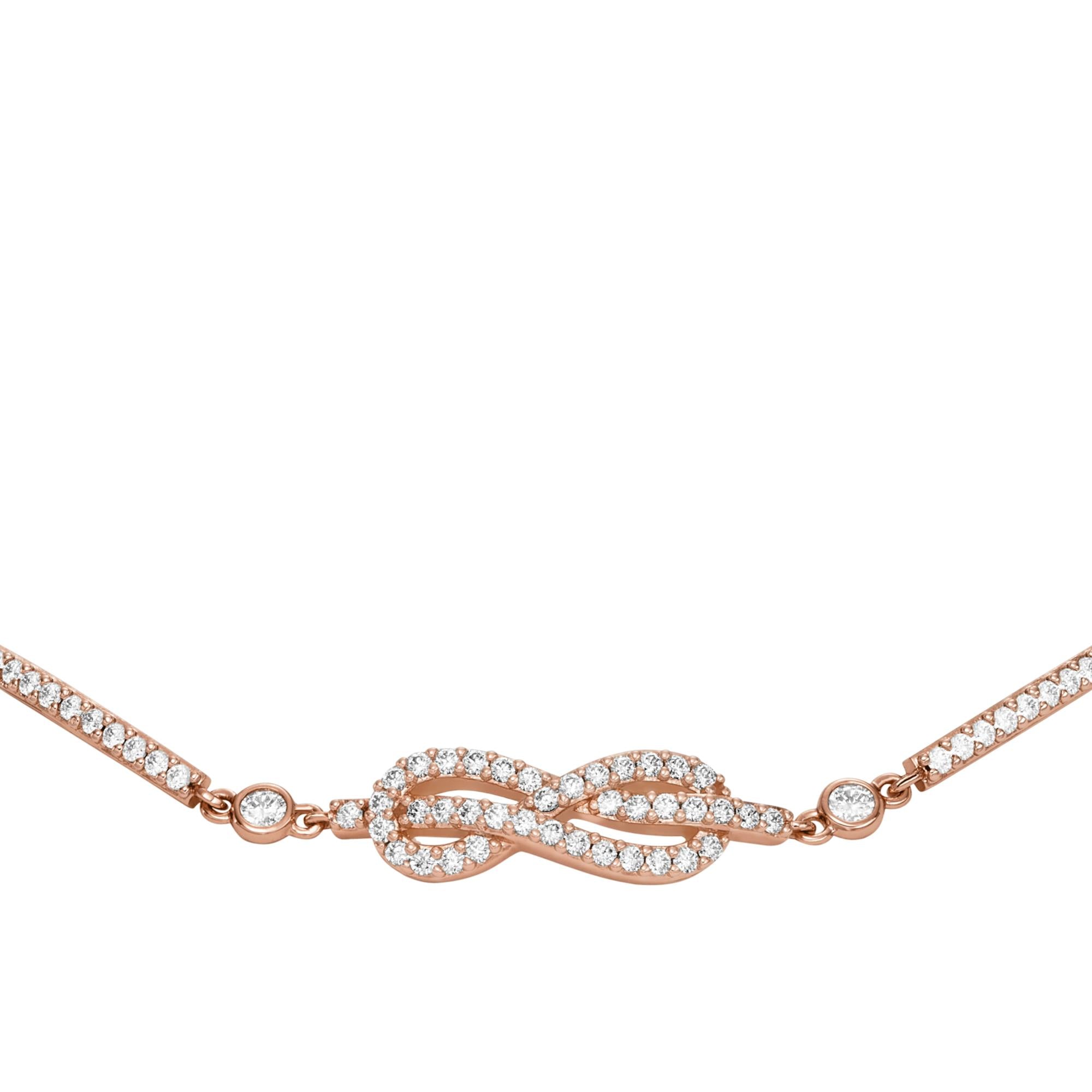 Emporio Armani Rose Gold-Tone Brass Station Ladies Bracelet EGS3109221
