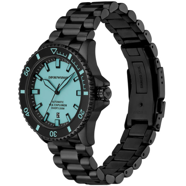 Emporio Armani Sea Explorer Automatic Blue Dial Stainless Steel Men's Watch AR60084