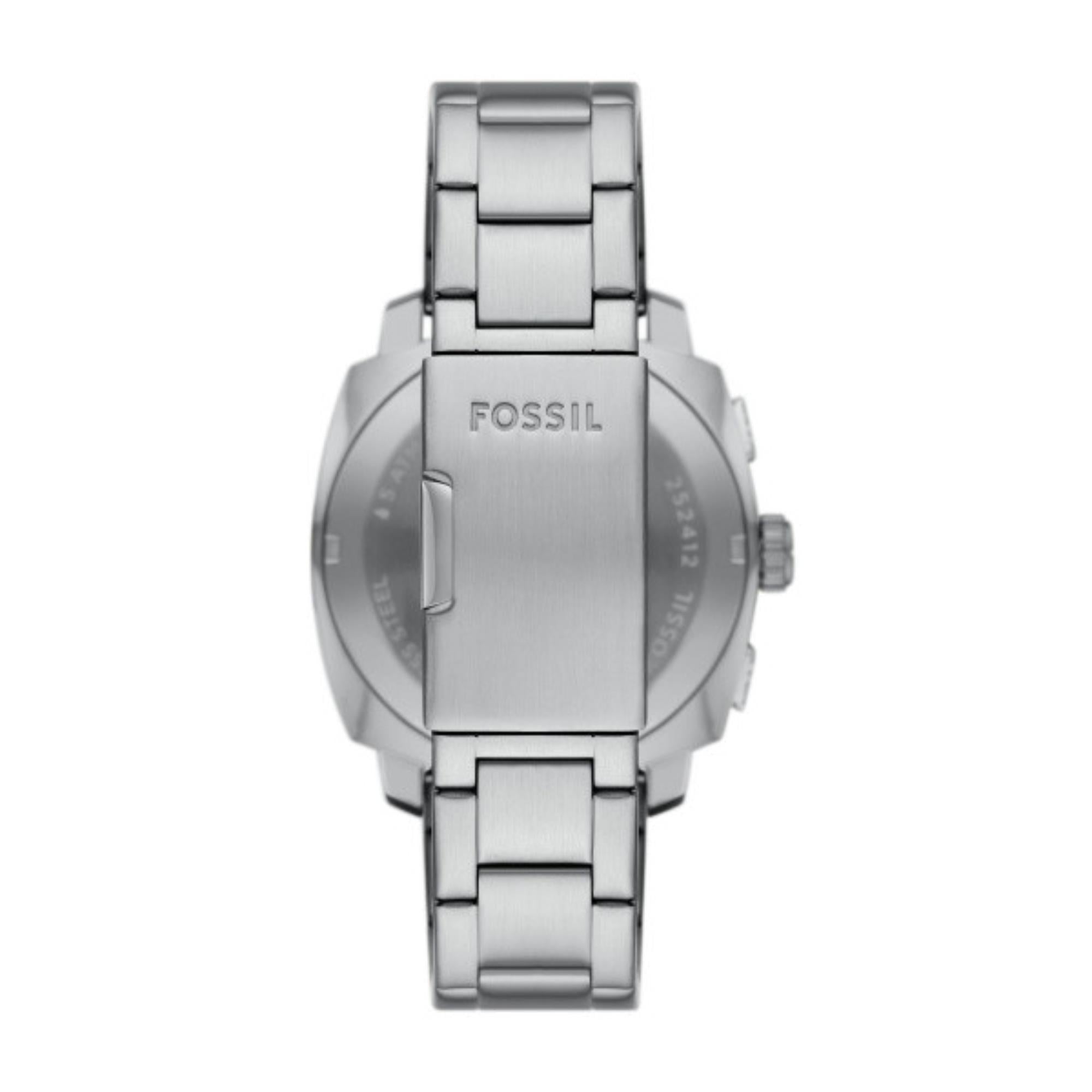 Fossil Machine Chronograph Black Dial Stainless Steel Strap Men's Watch FS6095