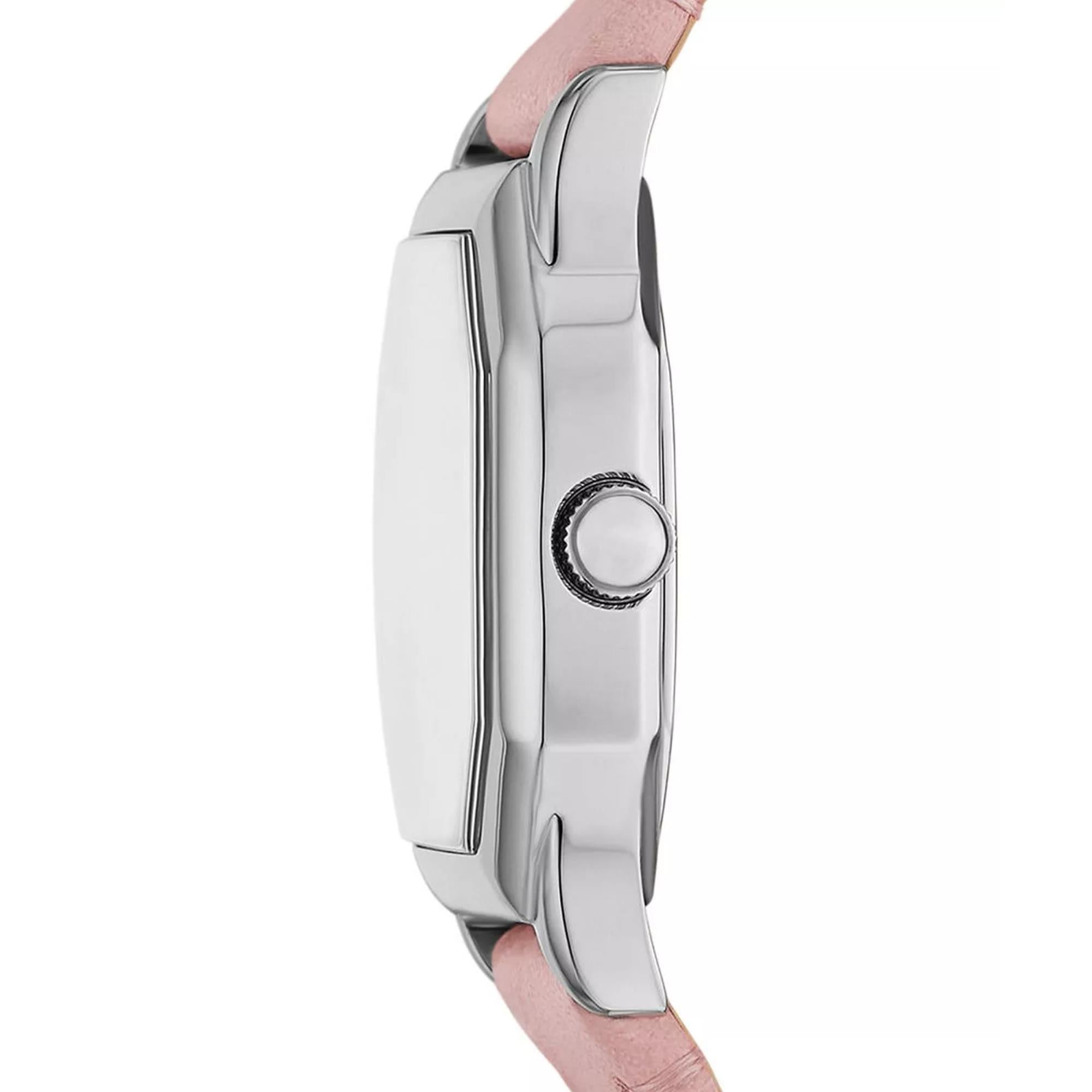 Fossil Harlow Cream Dial Light Pink Leather Strap Ladies Watch ES5406
