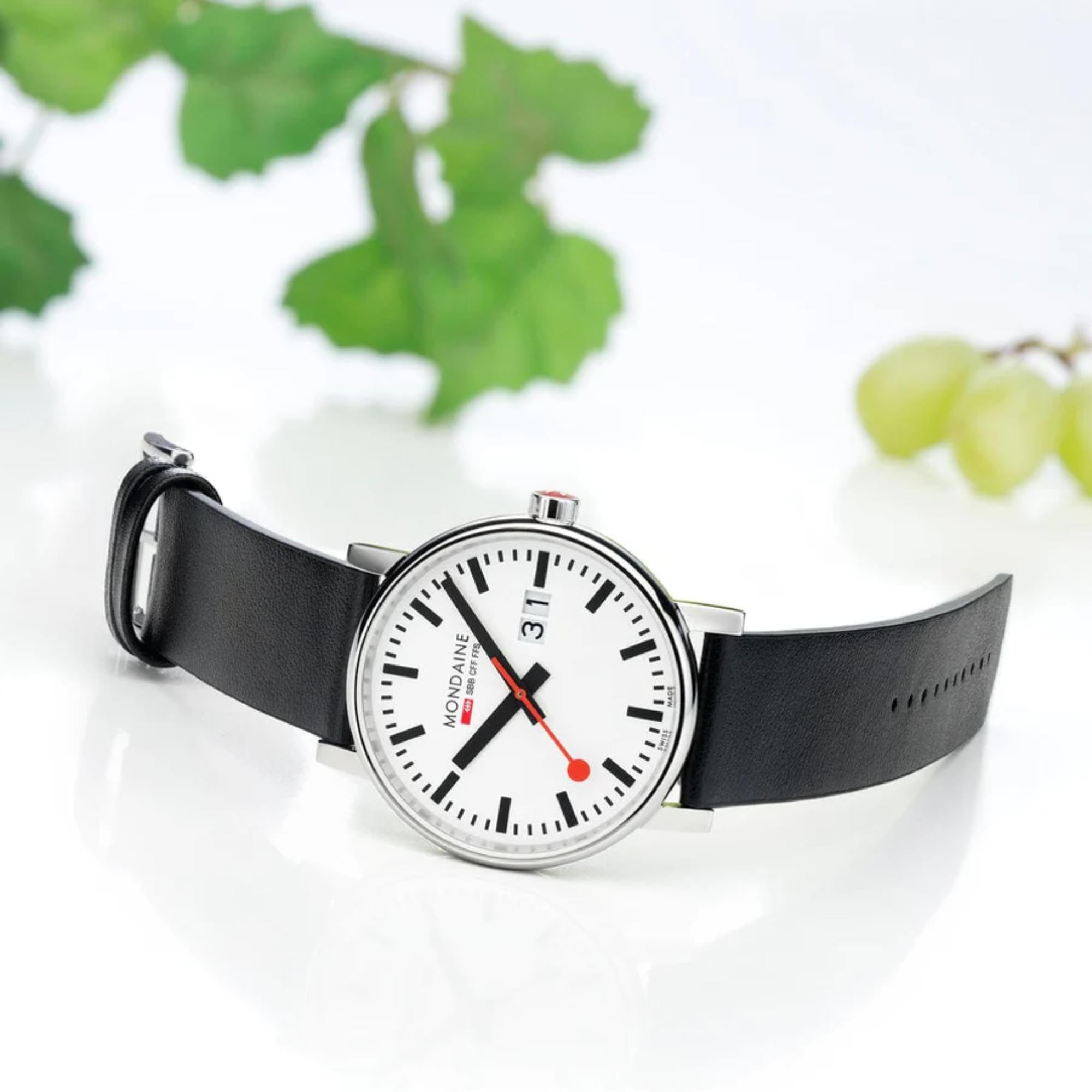 Mondaine Evo2 Big Date White Dial Men's Watch MSE.40210.LBV
