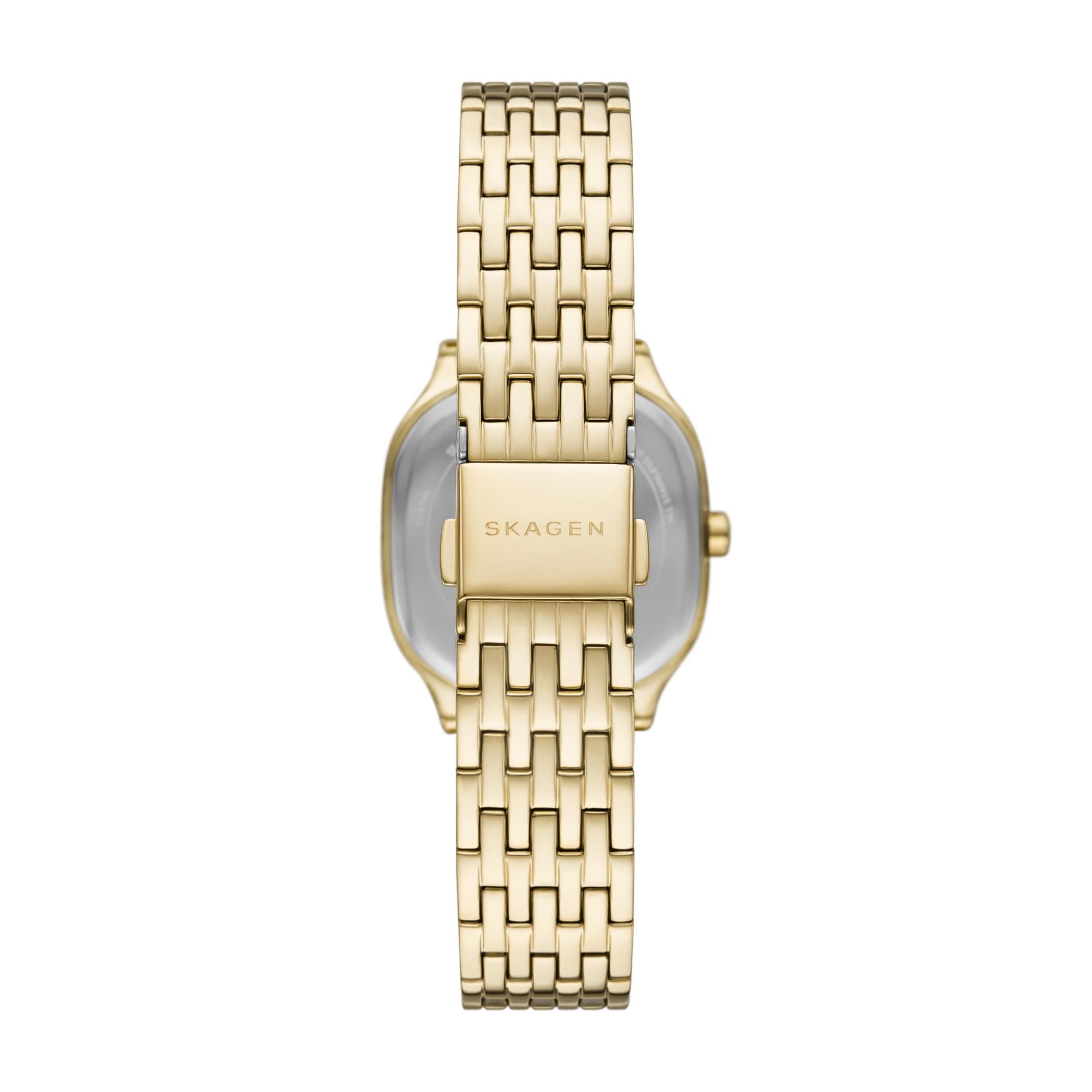 Skagen Mellem Lille Gold Dial Stainless Steel Strap Ladies Watch SKW3162