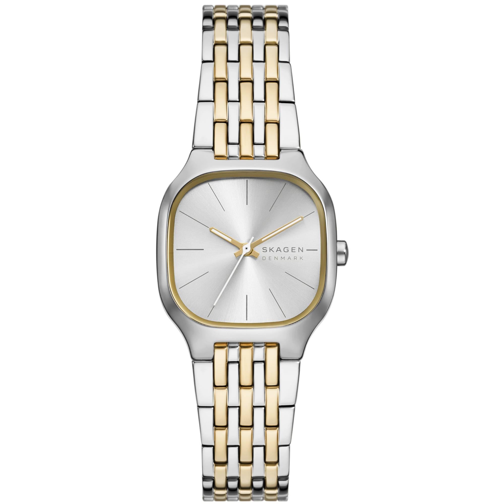 Skagen Mellem Lille Silver Dial Two-Tone Stainless Steel Strap Ladies Watch SKW3160