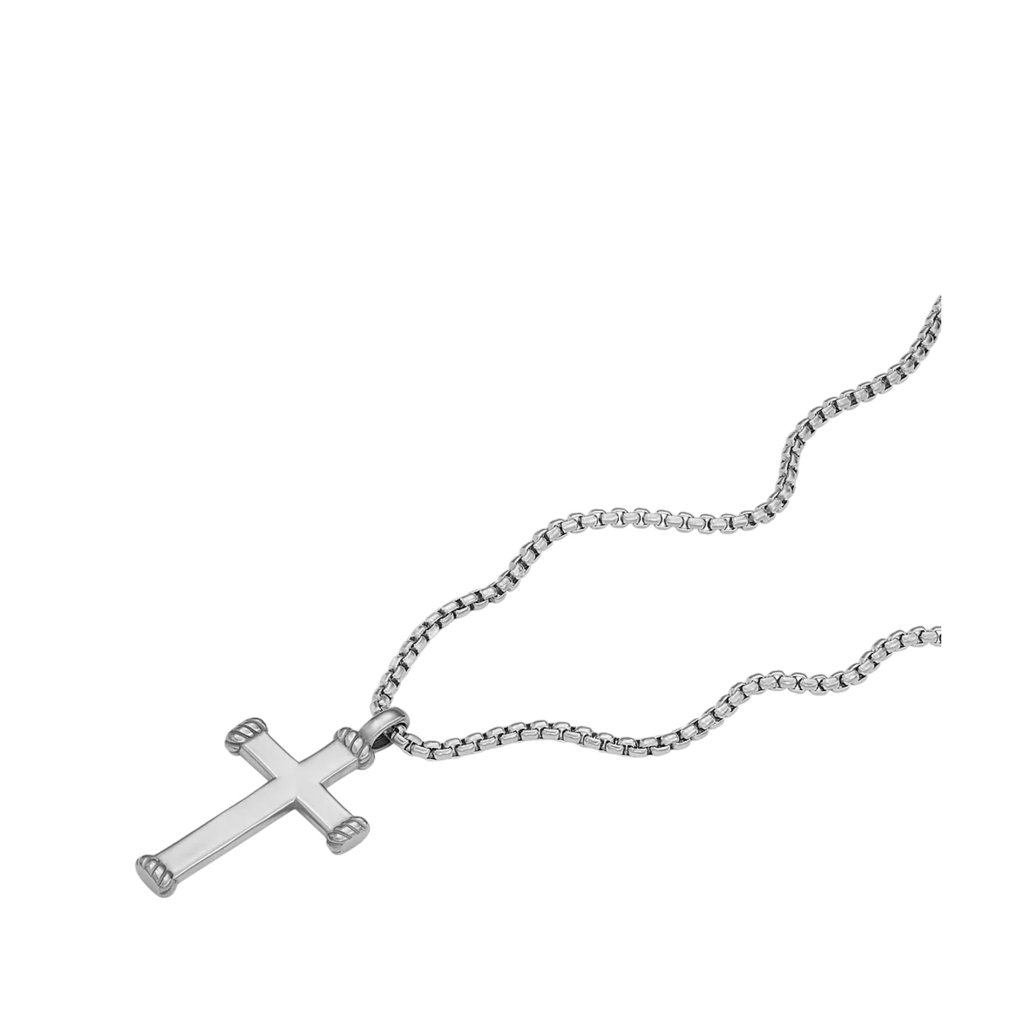 Fossil Meaningful Moments Stainless Steel Pendant Men's Necklace JF04401040