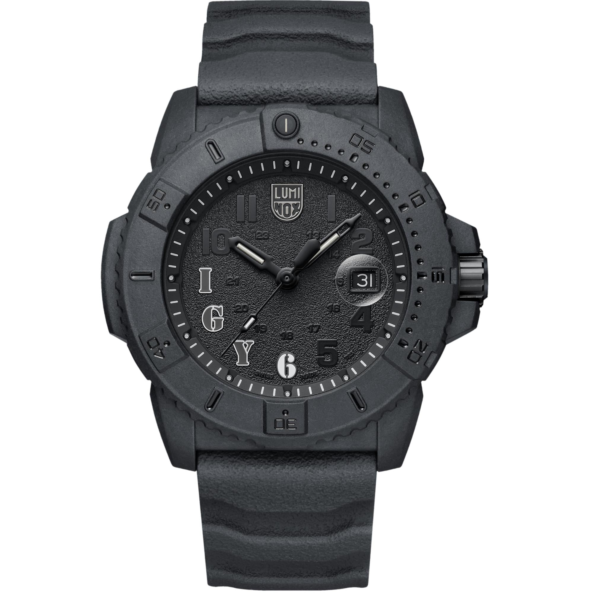 Luminox I GOT YOUR 6' Navy Seal Foundation 3600 Black Dial Rubber Strap Men's Watch XS.3611.IGY6.NSF