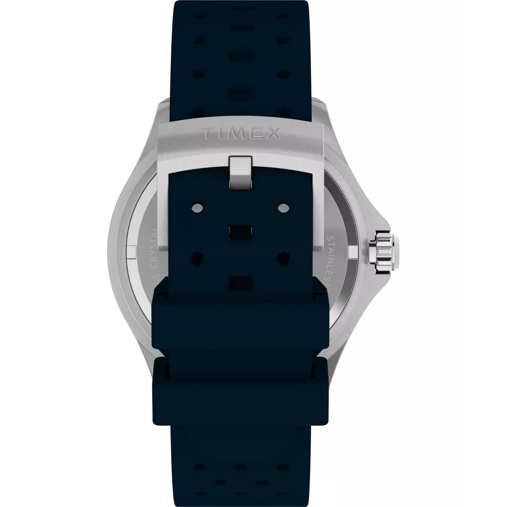 Timex Deep Water Meridian Blue Dial Rubber Strap Men's Watch TW2W81500