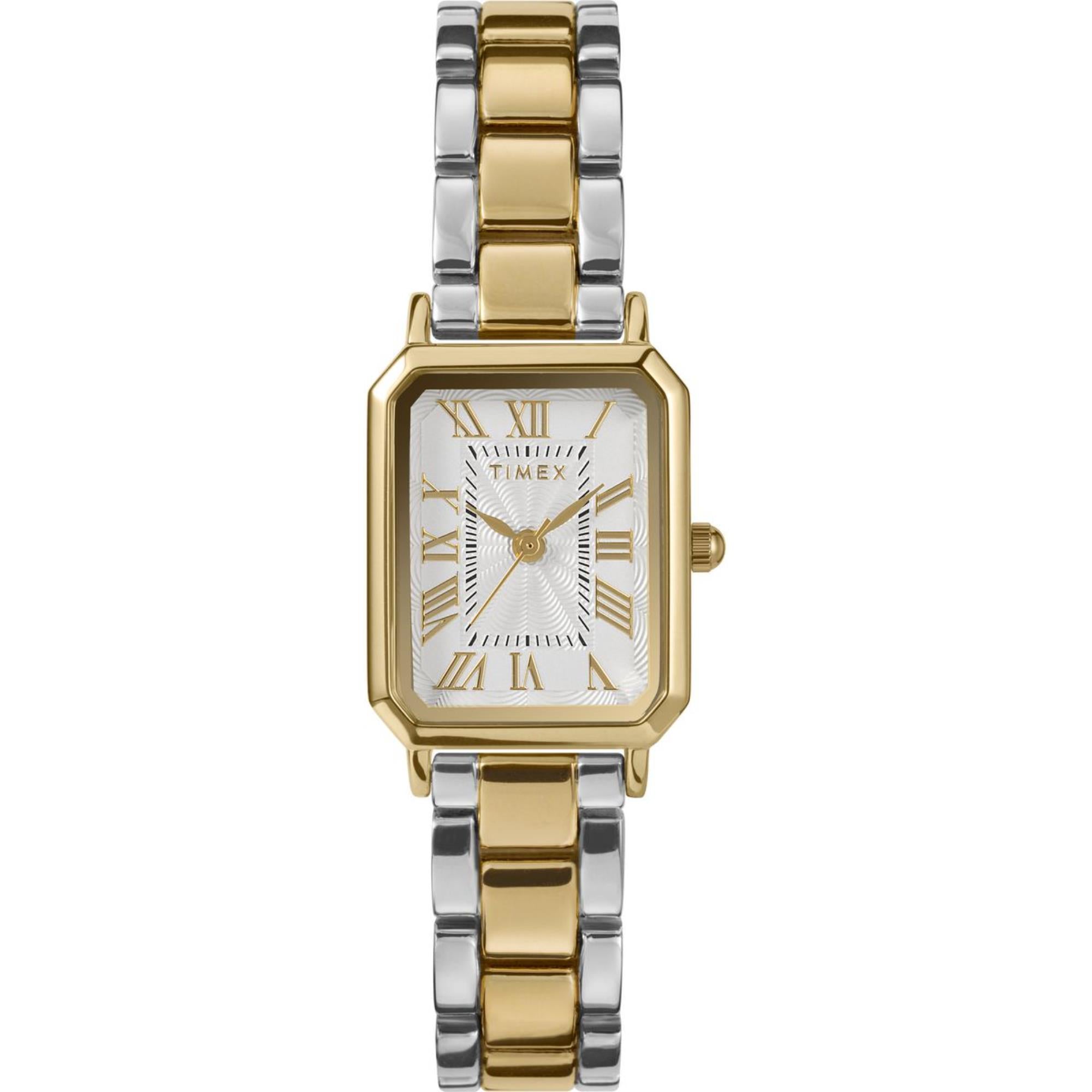 Timex Dress White Dial Stainless Steel Strap Women's Watch TW2Y01300