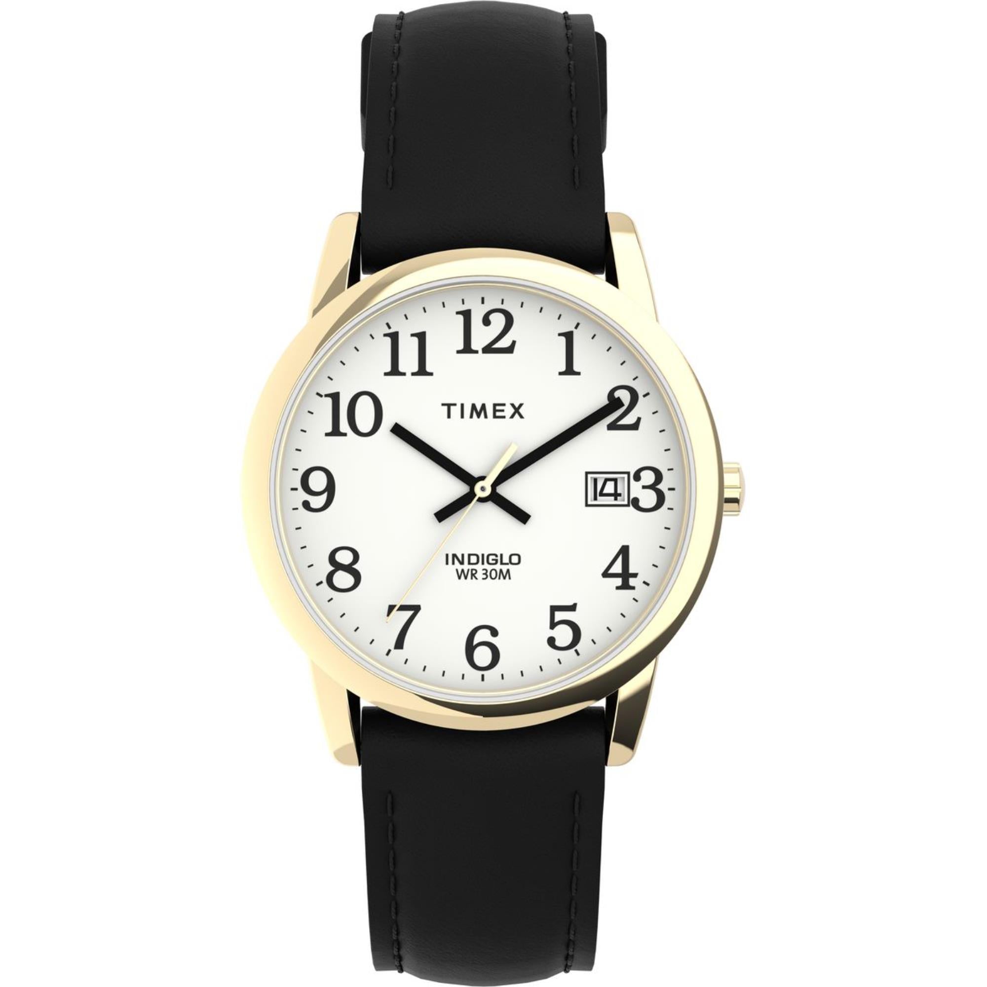 Timex Easy Reader White Dial Leather Strap Men's Watch T2H291