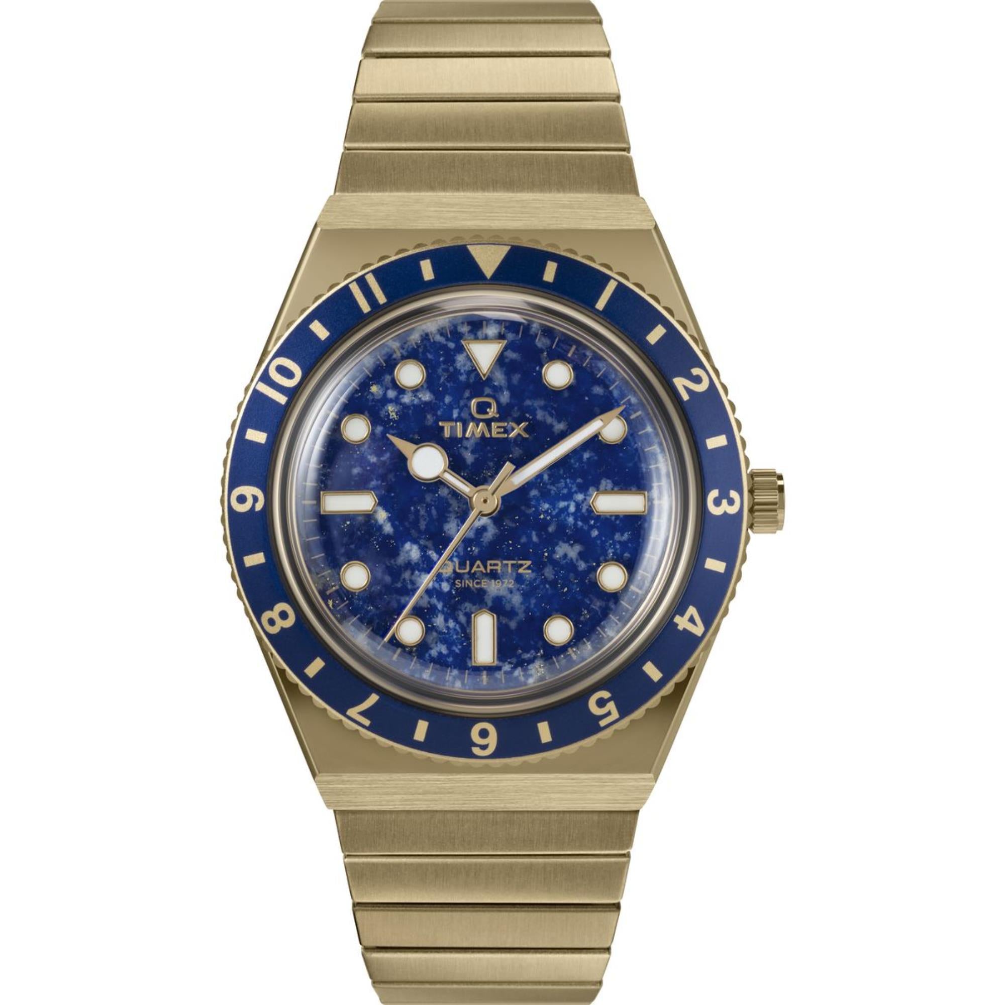 Timex Q Quartz Blue Dial Stainless Steel Strap Women's Watch TW2V92400