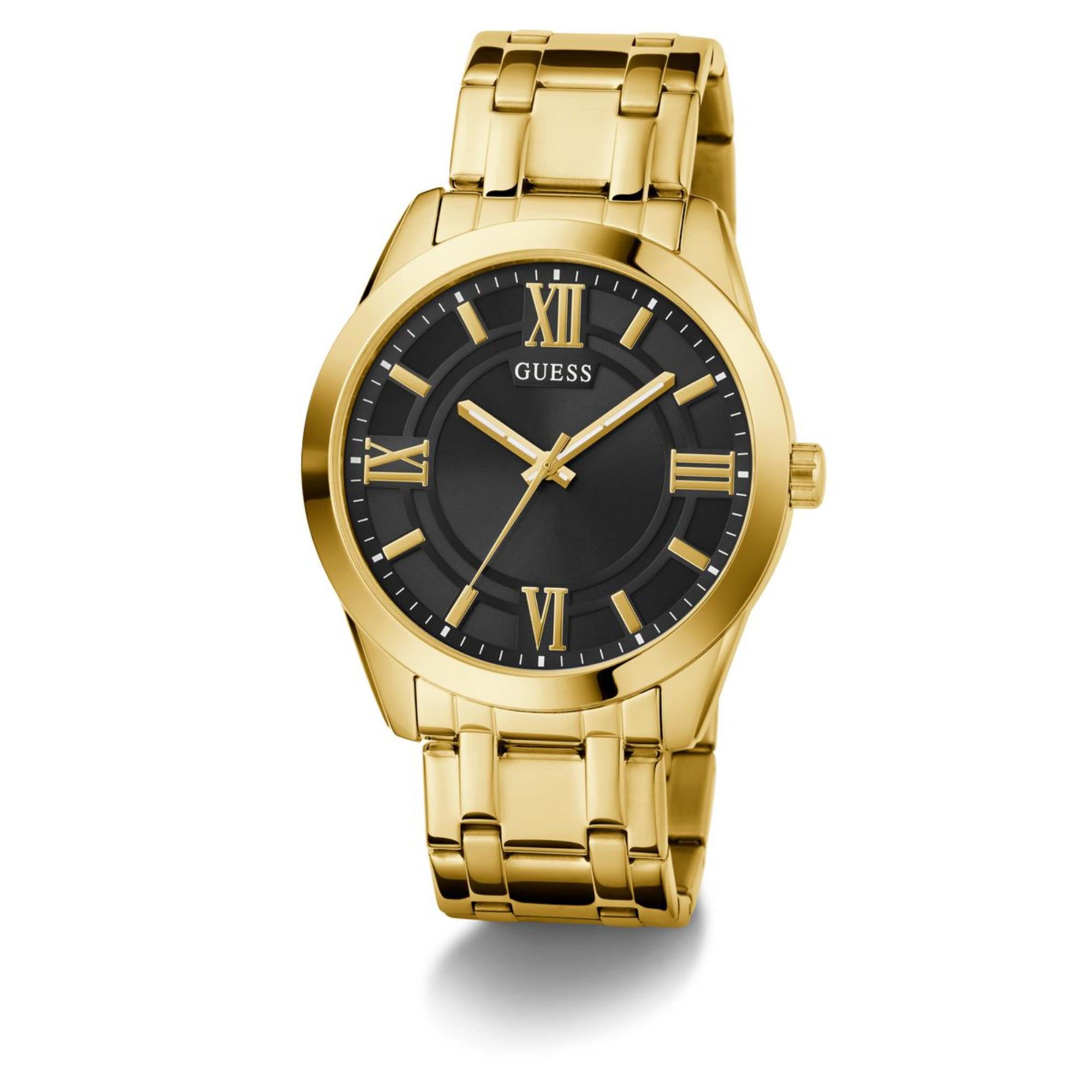 Guess Elliot Black Dial Stainless Steel Strap Men's Watch GW0893G4