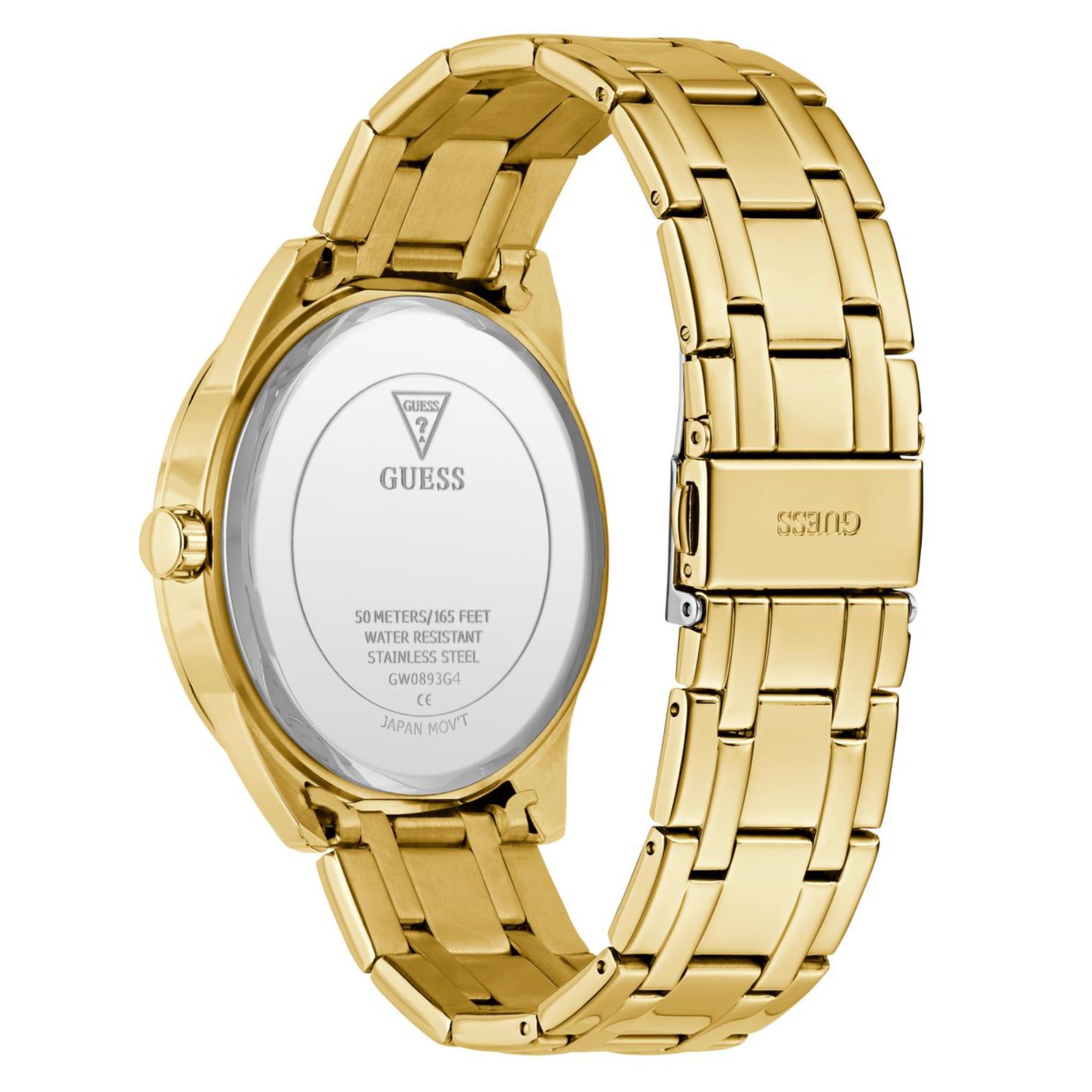 Guess Elliot Black Dial Stainless Steel Strap Men's Watch GW0893G4
