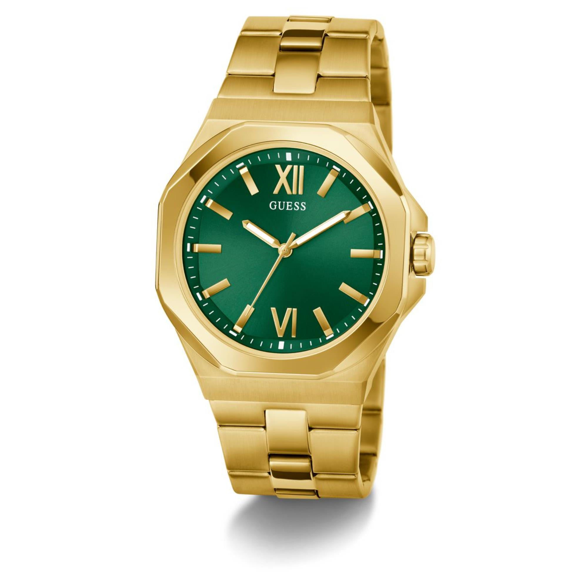 Guess Emperor Green Dial Stainless Steel Strap Men's Watch GW0849G2