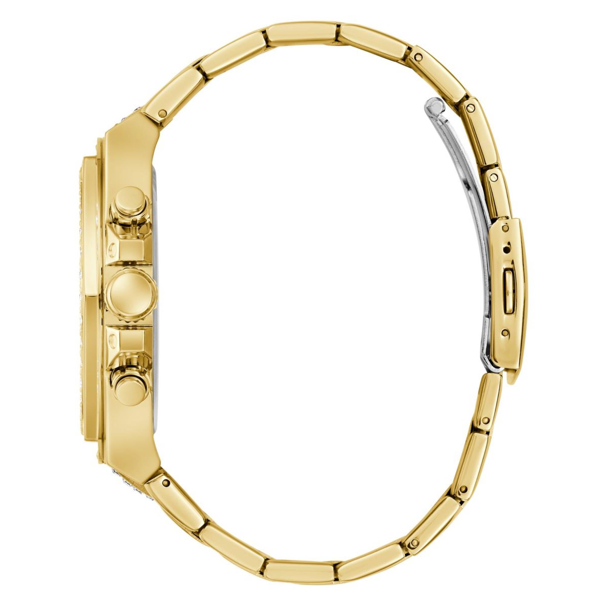Guess Fury Gold Dial Stainless Steel Strap Men's Watch GW0899G2