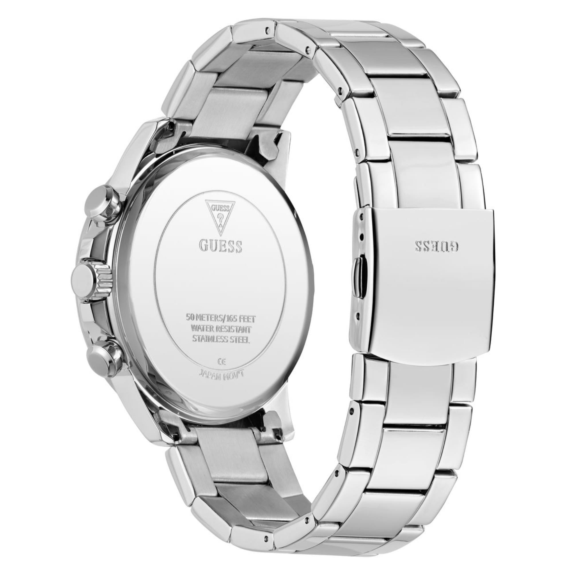 Guess Walker Black Dial Stainless Steel Strap Men's Watch GW0900G1