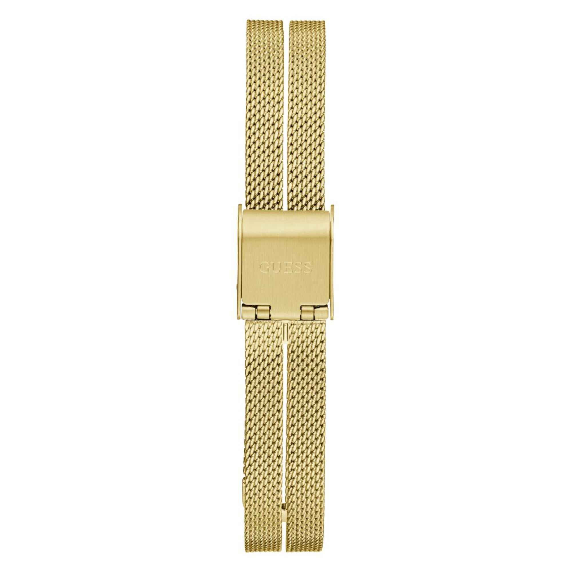 Guess Array Mother of Pearl Dial Stainless Steel Mesh Strap Women's Watch GW0471L2