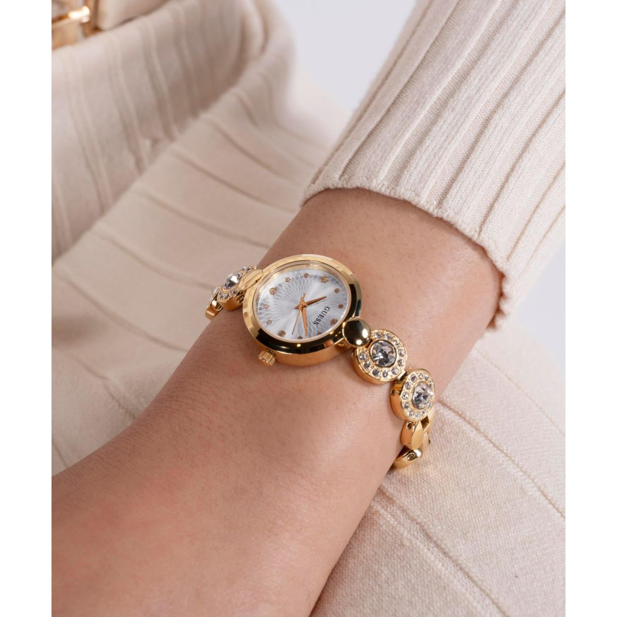 Guess Stardom Silver Dial Stainless Steel Strap Women's Watch GW0757L2