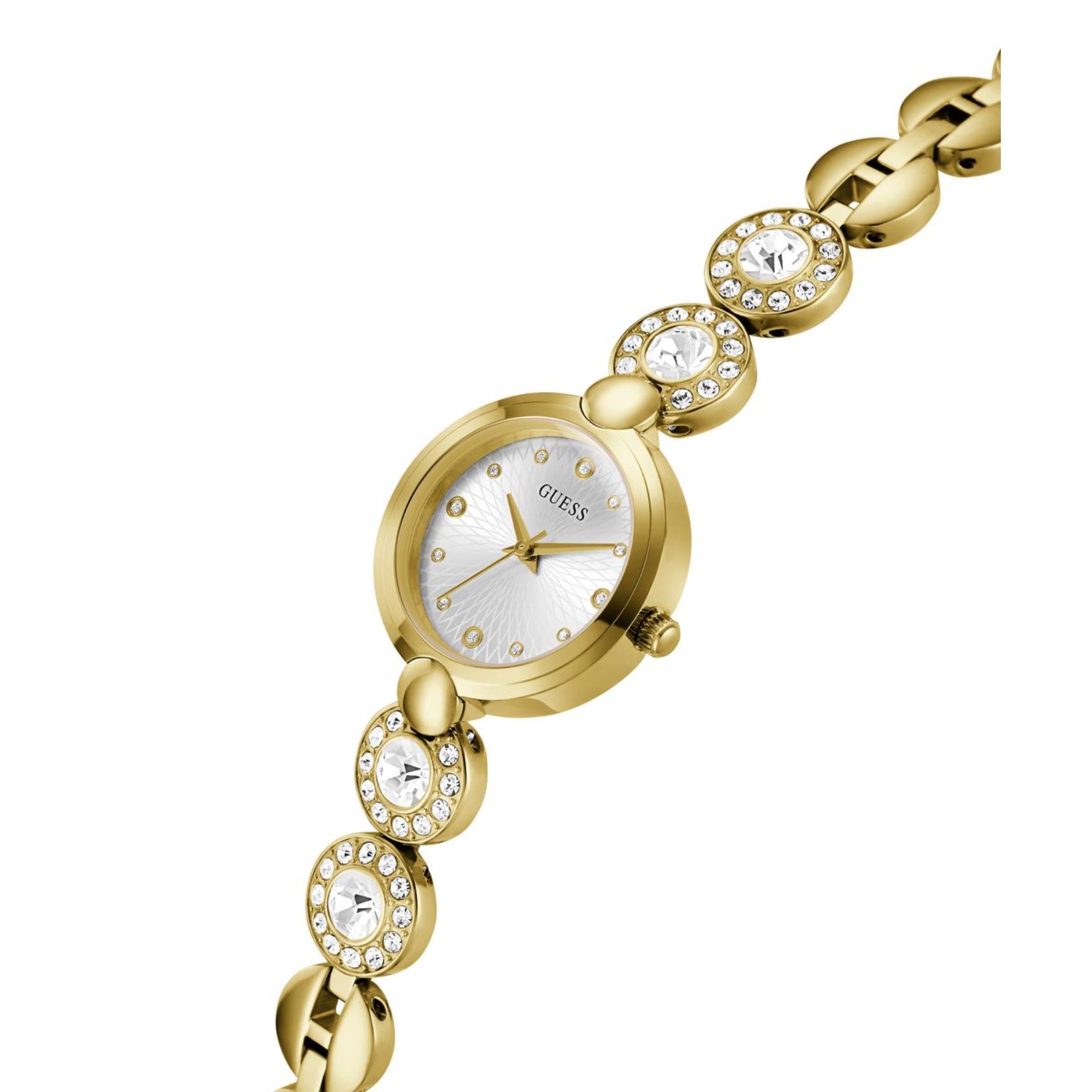 Guess Stardom Silver Dial Stainless Steel Strap Women's Watch GW0757L2