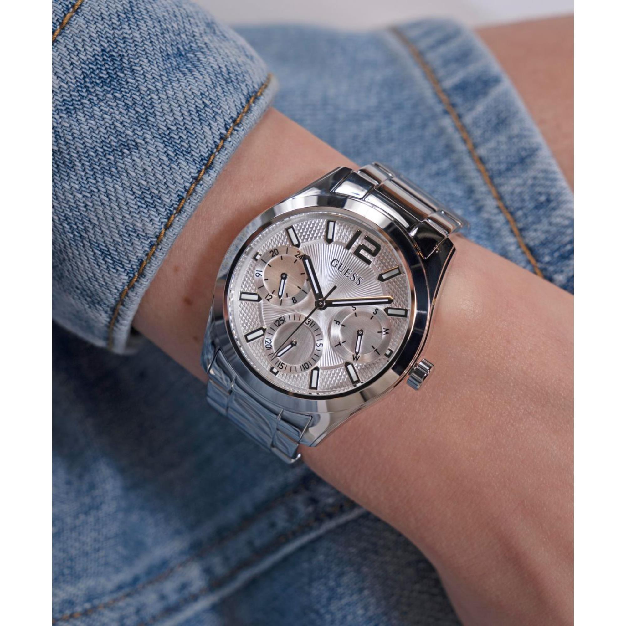 Guess Zoe Silver Dial Stainless Steel Strap Women's Watch GW0760L1