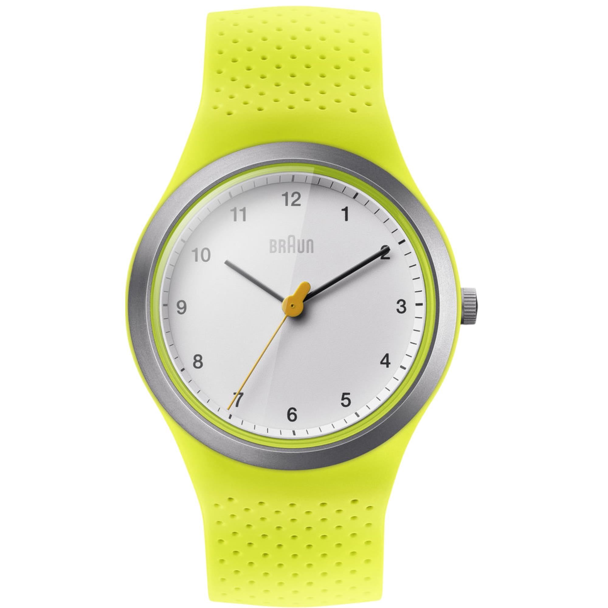 Braun Sport Watch White Dial Rubber Strap Unisex Watch BN0111WHGRL