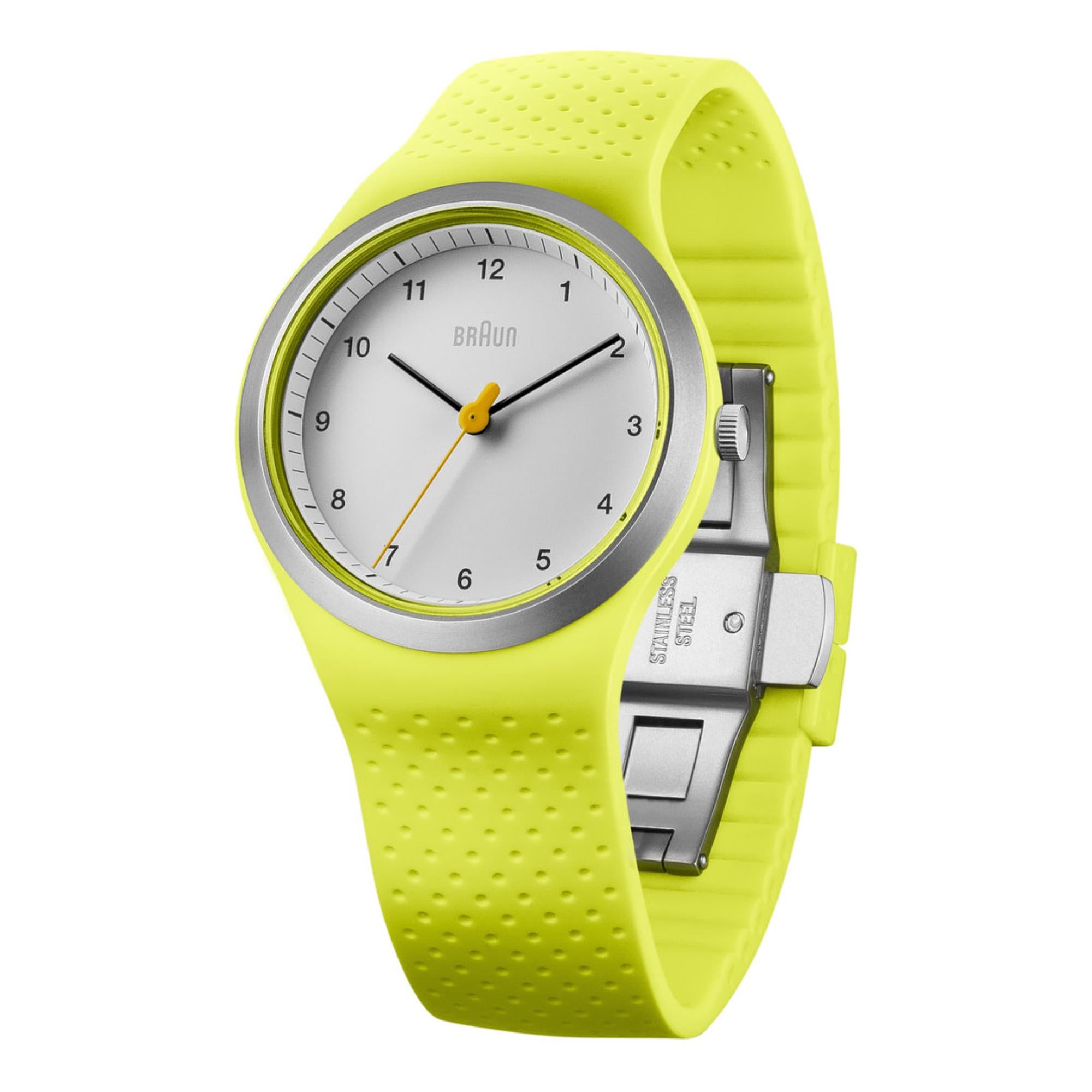 Braun Sport Watch White Dial Rubber Strap Unisex Watch BN0111WHGRL