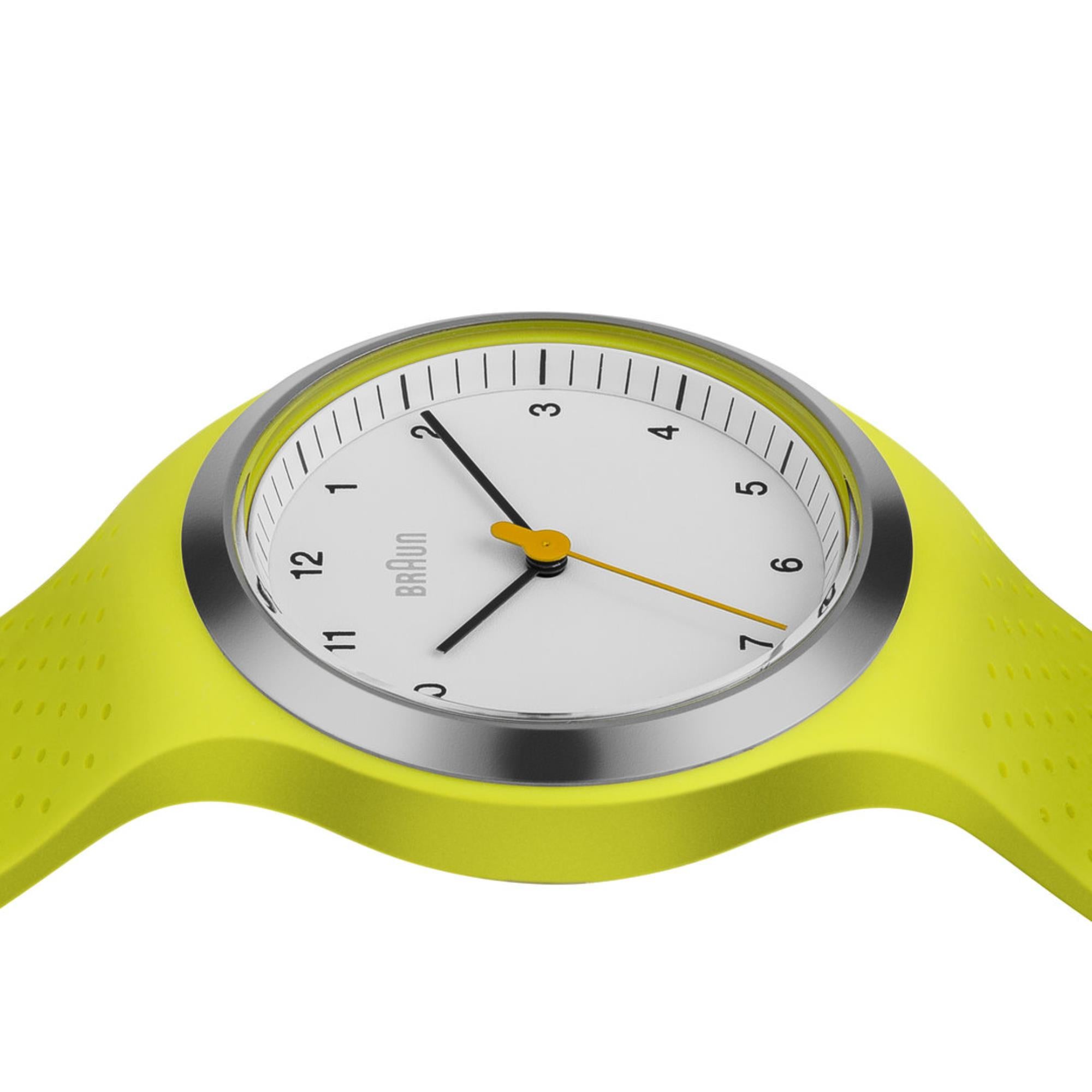 Braun Sport Watch White Dial Rubber Strap Unisex Watch BN0111WHGRL