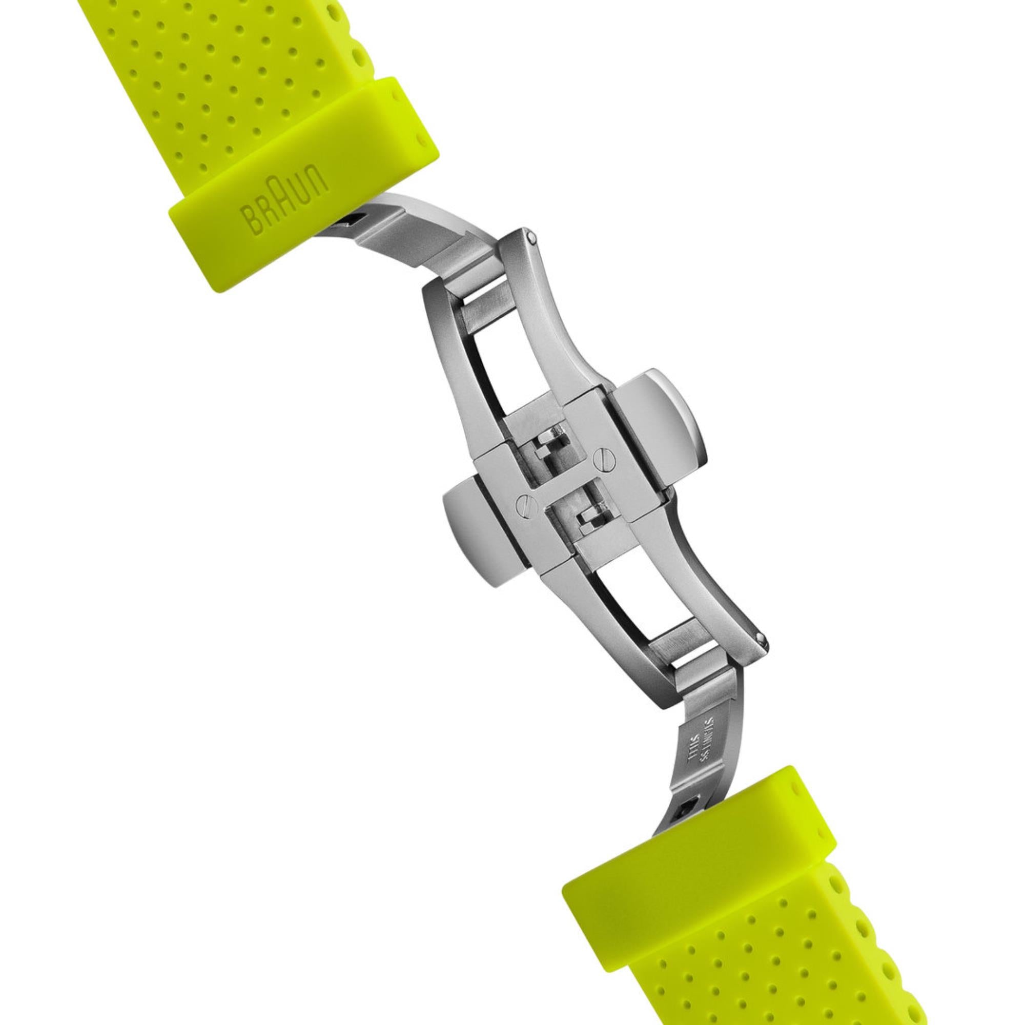 Braun Sport Watch White Dial Rubber Strap Unisex Watch BN0111WHGRL