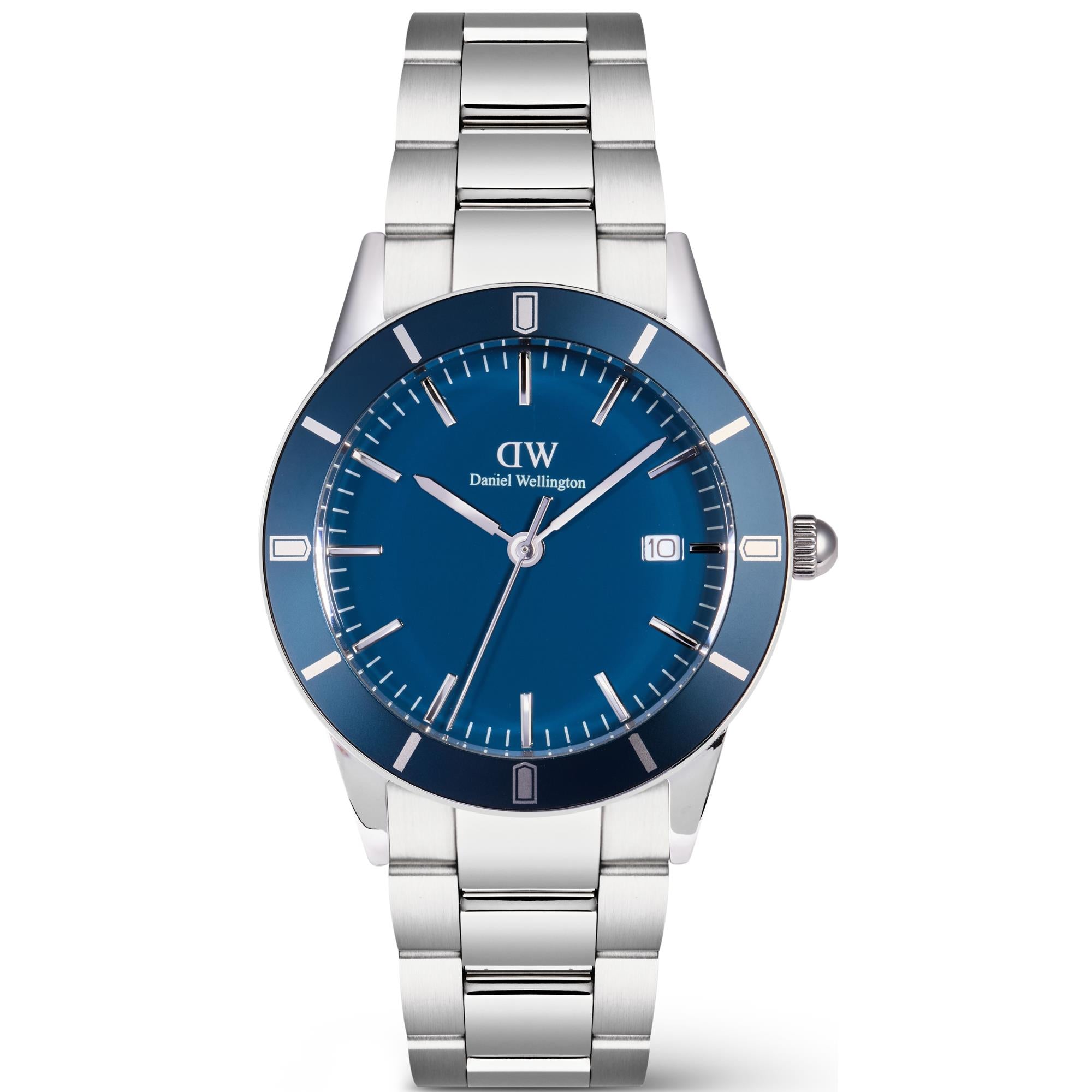 Daniel Wellington Iconic Paradigma Arctic Blue Sunray Dial Stainless Steel Strap Men's Watch DW00100820