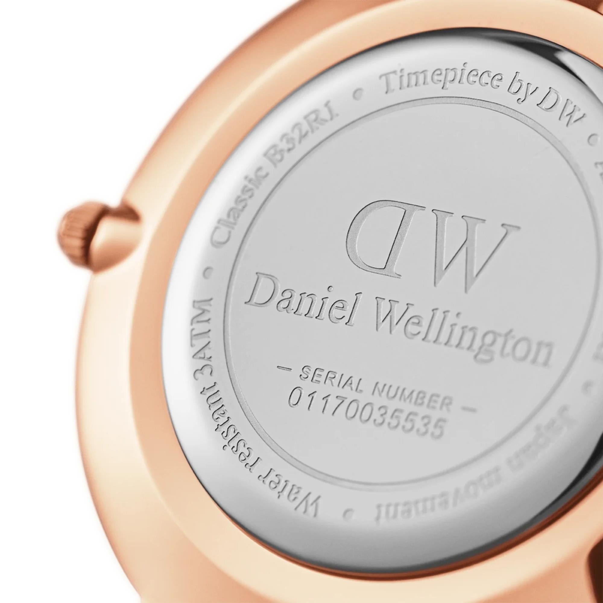 Daniel Wellington Petite Black Dial Fabric Strap Women's Watch DW00100247