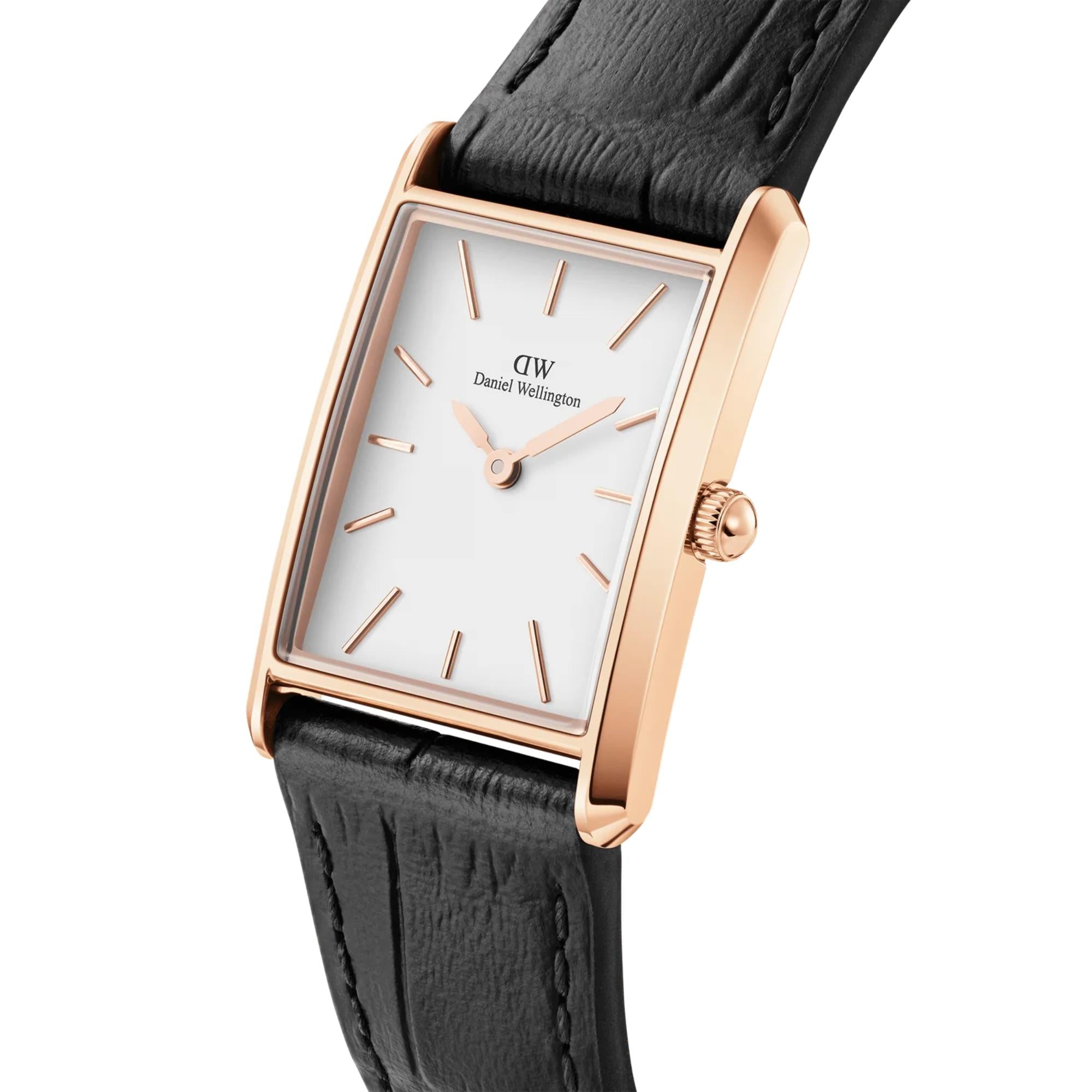 Daniel Wellington Bound White Dial Leather Strap Women's Watch DW00100693