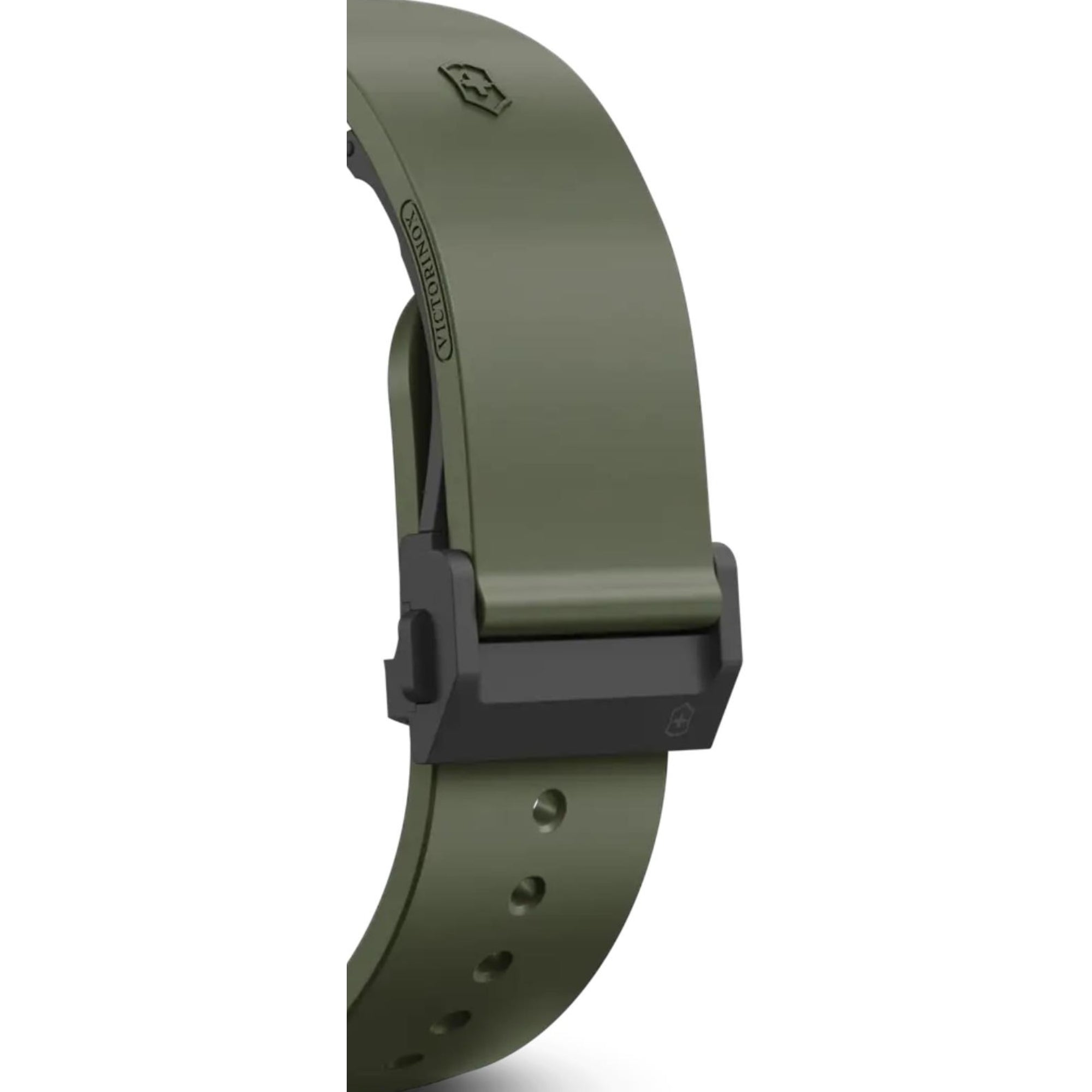 Victorinox I.N.O.X. Carbon Automatic Green Dial Green Rubber Strap Men's Watch 242021.1