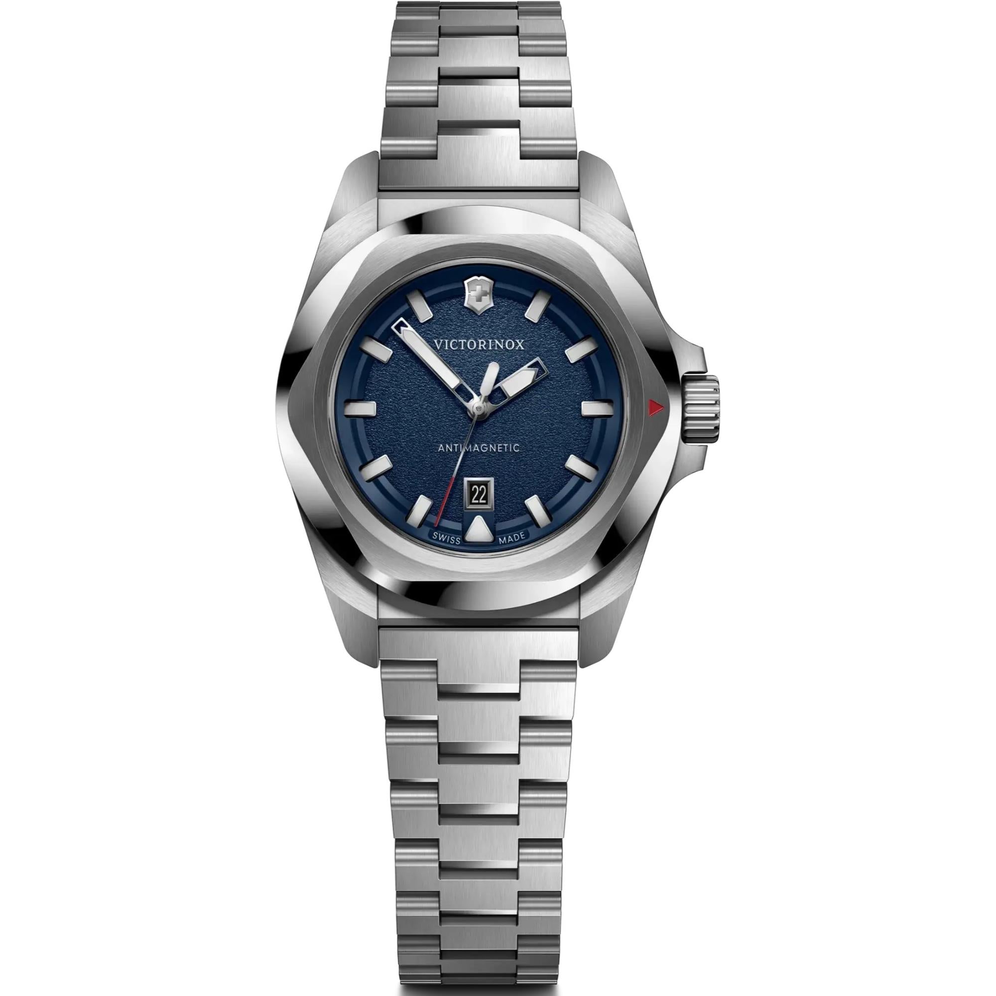 Victorinox I.N.O.X. Small Blue Dial Steel Strap Women's Watch 242038