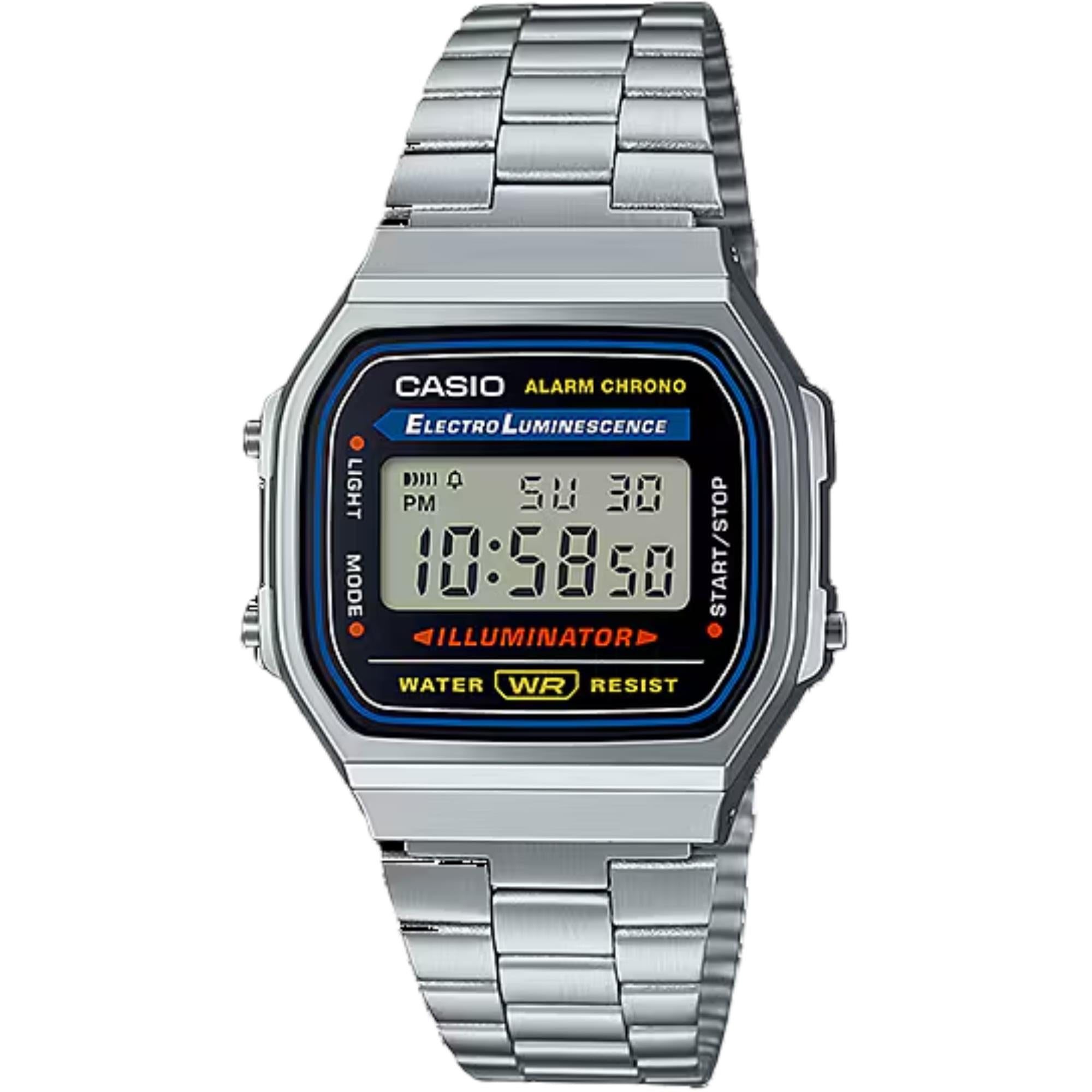 Casio Classic Collection Retro Alarm Chronograph Men's Watch A168WA-1YES