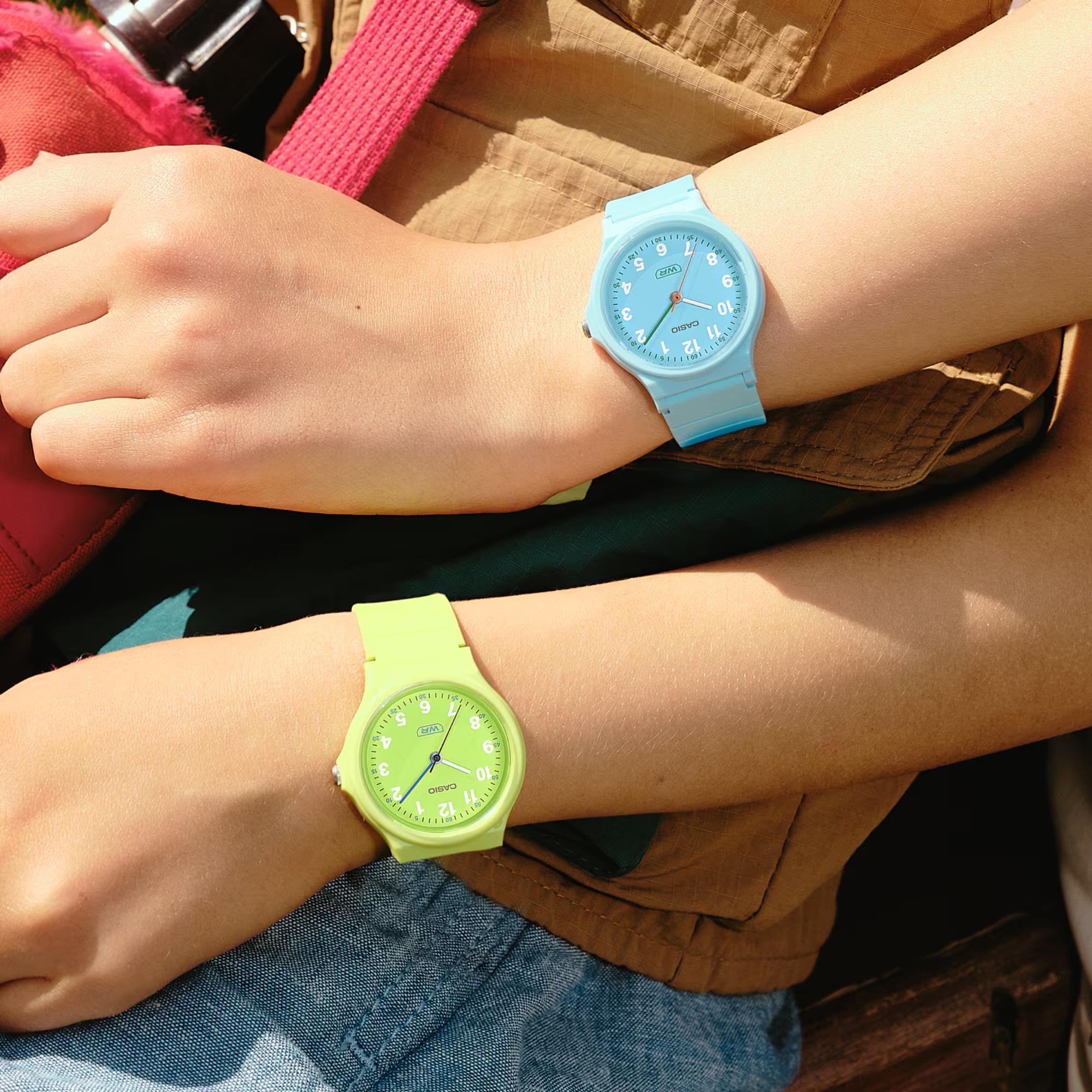 Casio POP Green Dial Resin Strap Women's Watch LQ-24B-3BEF