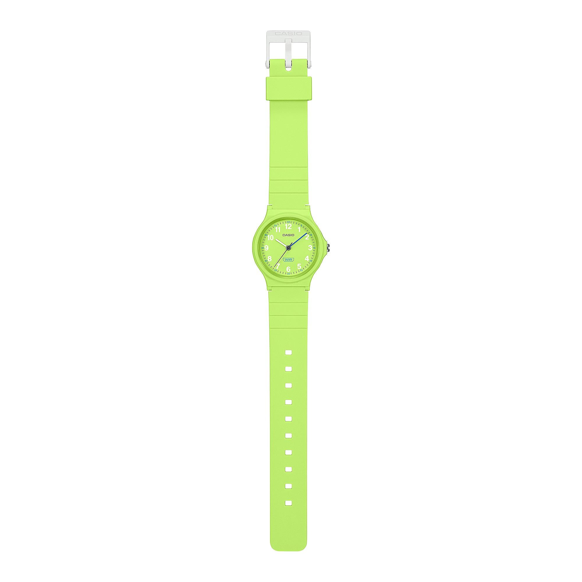 Casio POP Green Dial Resin Strap Women's Watch LQ-24B-3BEF