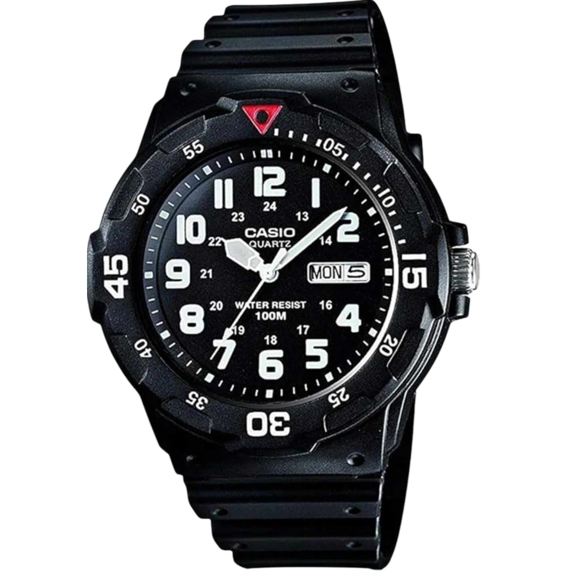 Casio Collection Sports Black Dial Resin Strap  Men's Watch MRW-200H-1BVES