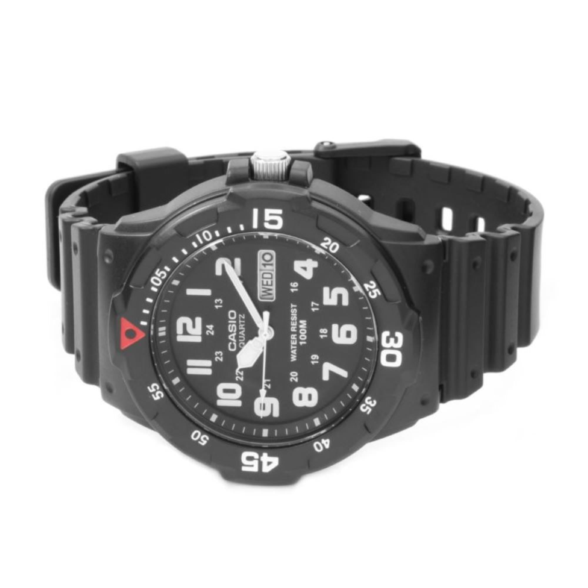 Casio Collection Sports Black Dial Resin Strap  Men's Watch MRW-200H-1BVES