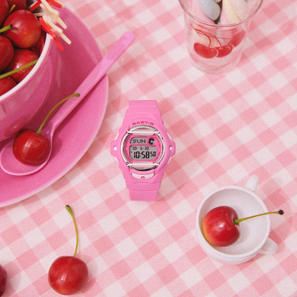 Casio BABY-G Series Digital Pink Dial Resin Strap Women's Watch BG-169CH-4ER