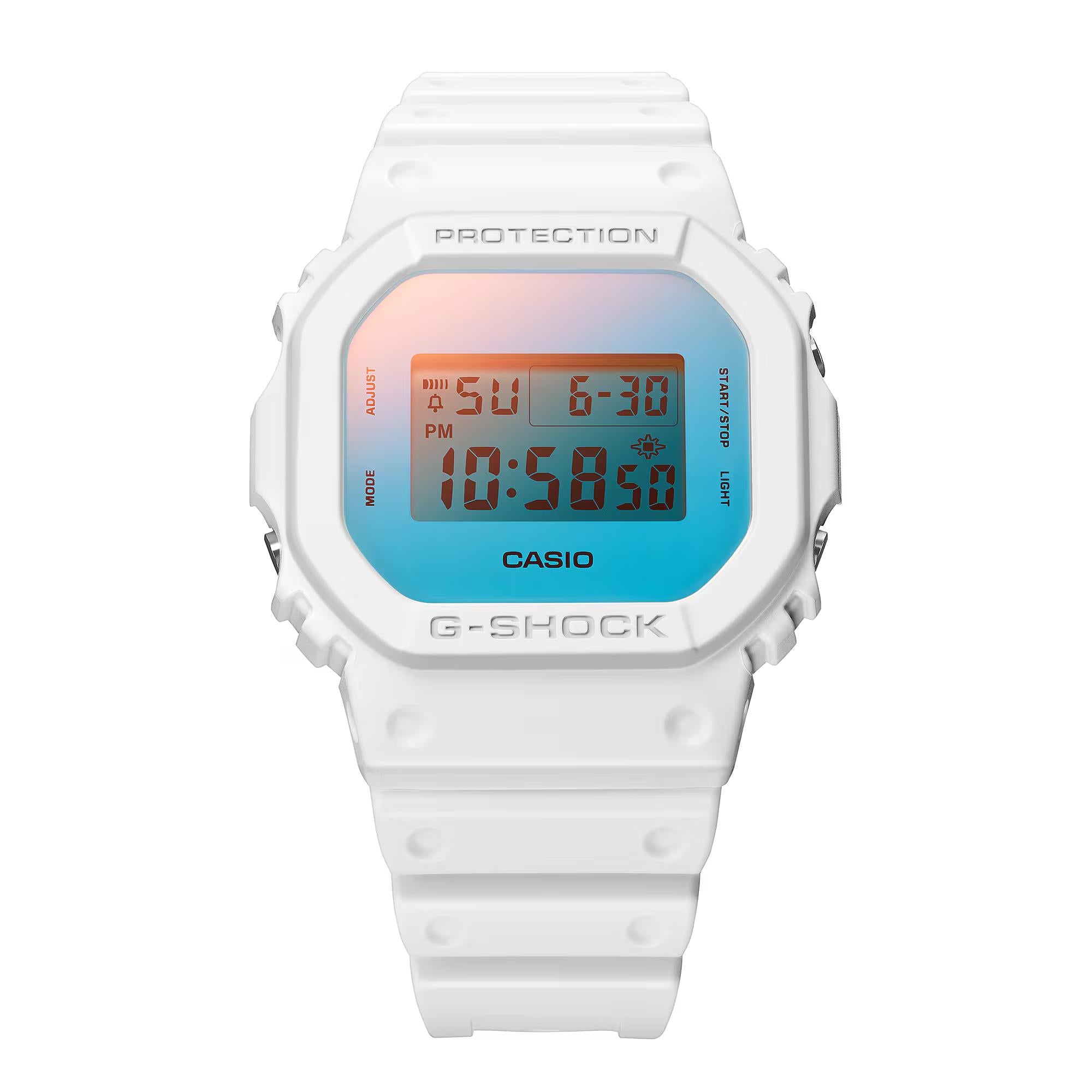Casio G-Shock Digital White Resin Strap Men's Watch DW-5600TL-7ER