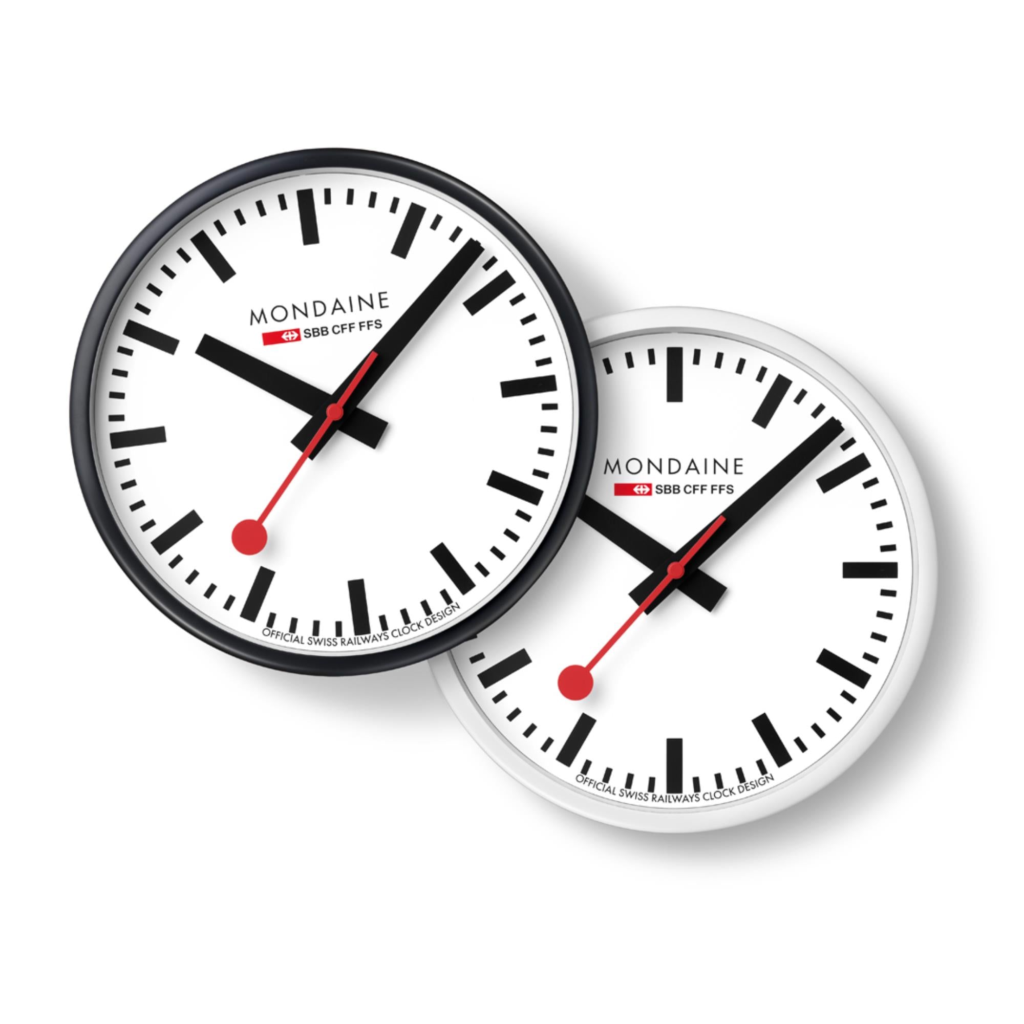 Mondaine Classic White Frame White Dial Wall Clock A990.CLOCK.10SBB