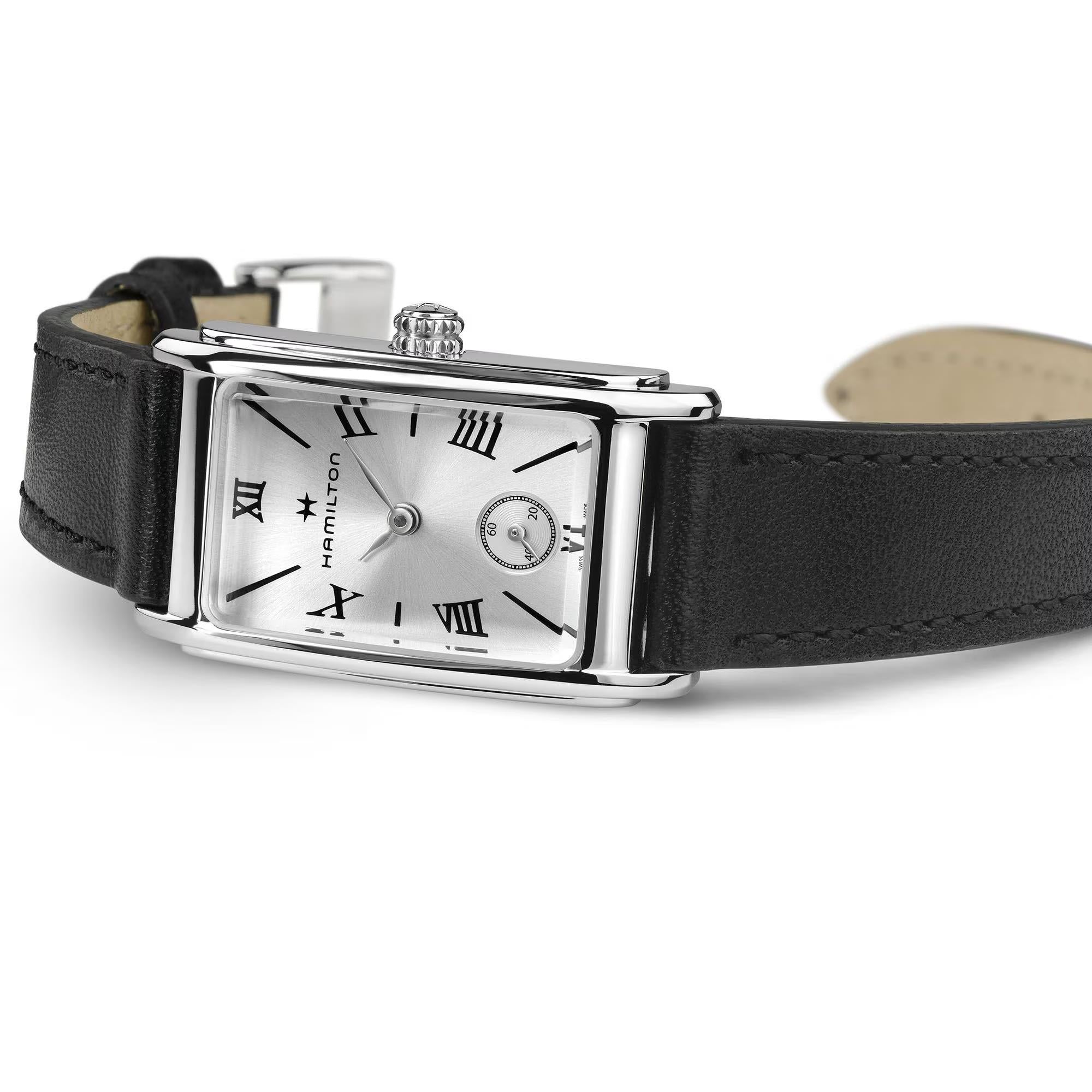 Hamilton American Classic Ardmore Quartz Silver Dial Leather Strap Women's Watch H11221750