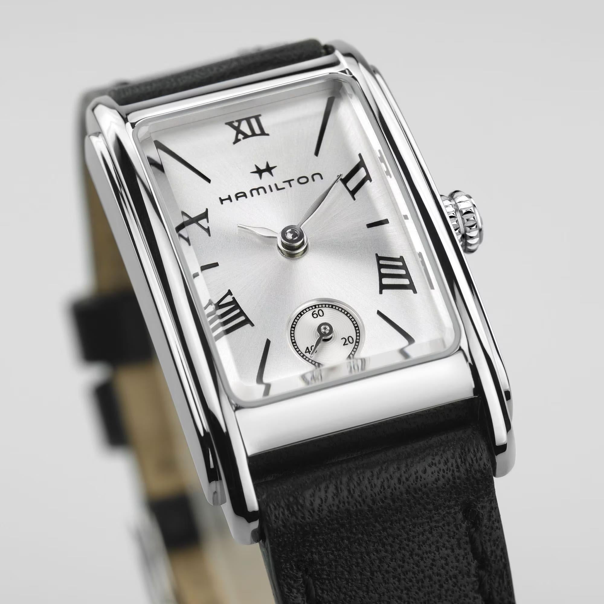 Hamilton American Classic Ardmore Quartz Silver Dial Leather Strap Women's Watch H11221750