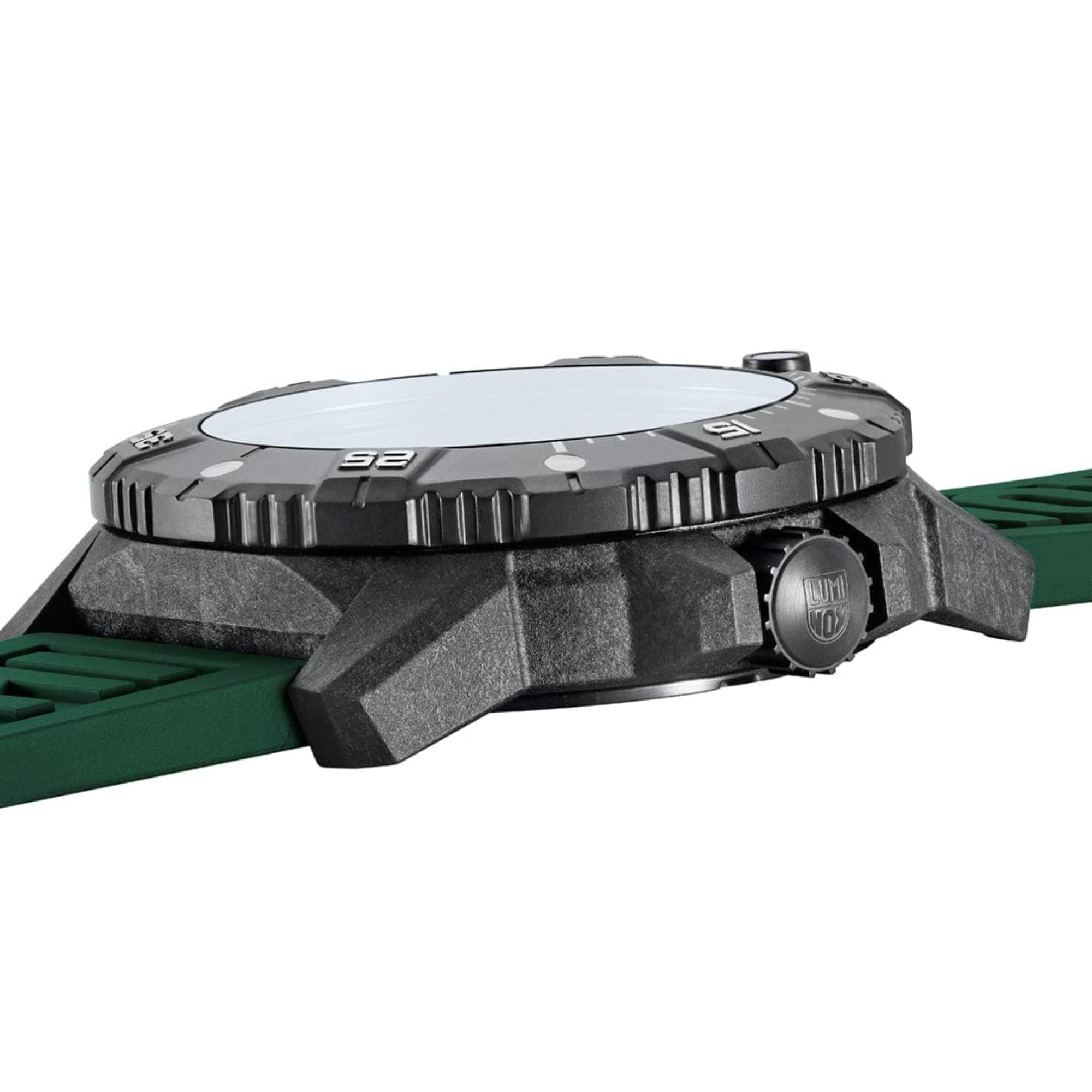 Luminox Master Carbon Seal 3860 Series Automatic Grey Dial Green Rubber Strap Men's Watch XS.3877
