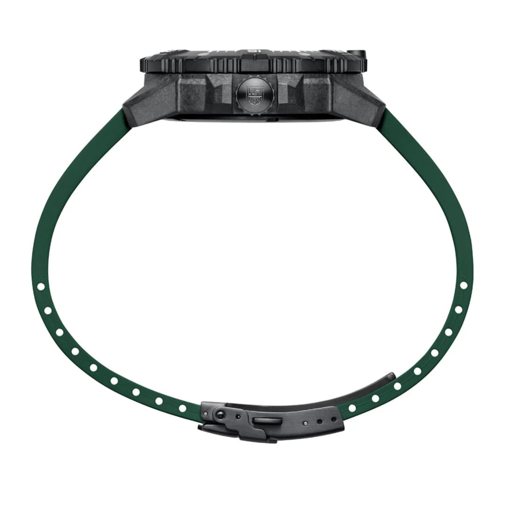 Luminox Master Carbon Seal 3860 Series Automatic Grey Dial Green Rubber Strap Men's Watch XS.3877