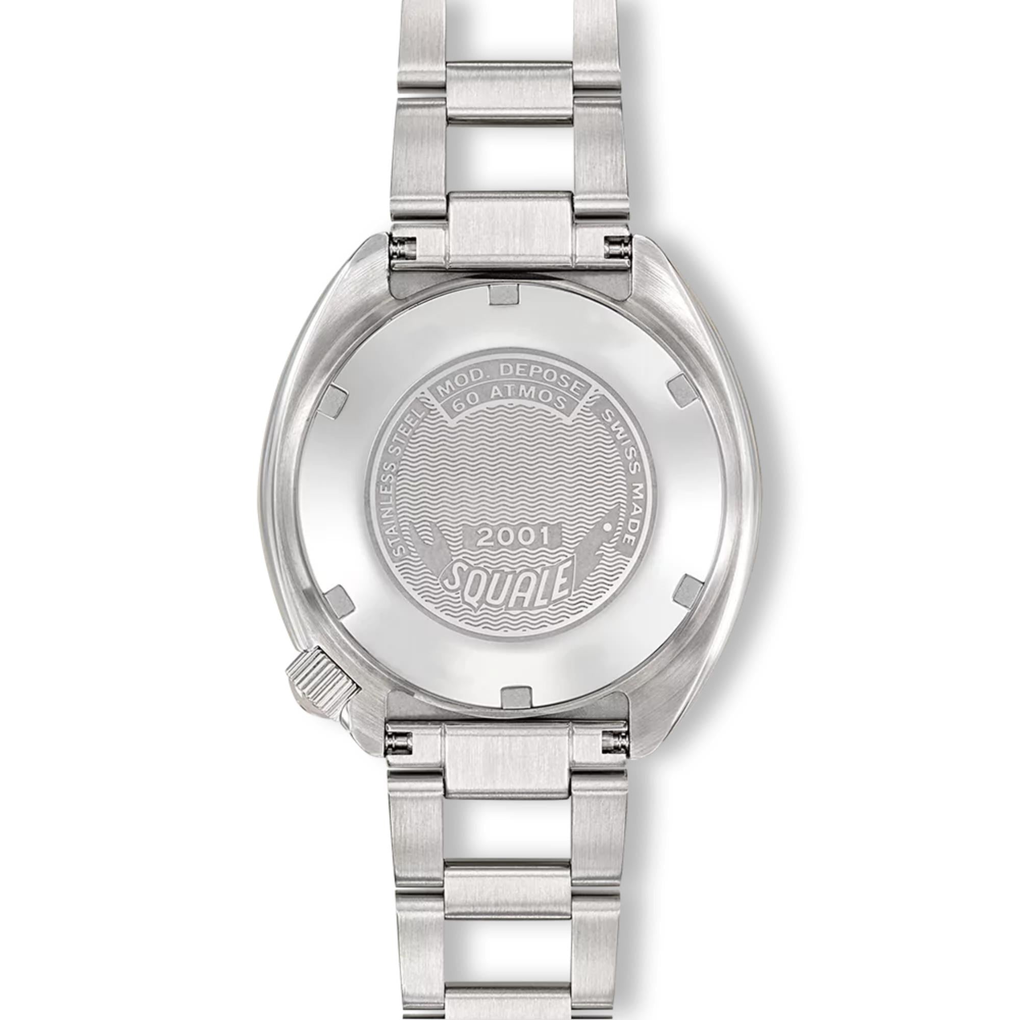 Squale 2001 Automatic Sunray Blue Dial Steel Strap Men's Watch 2001BKBL.AC